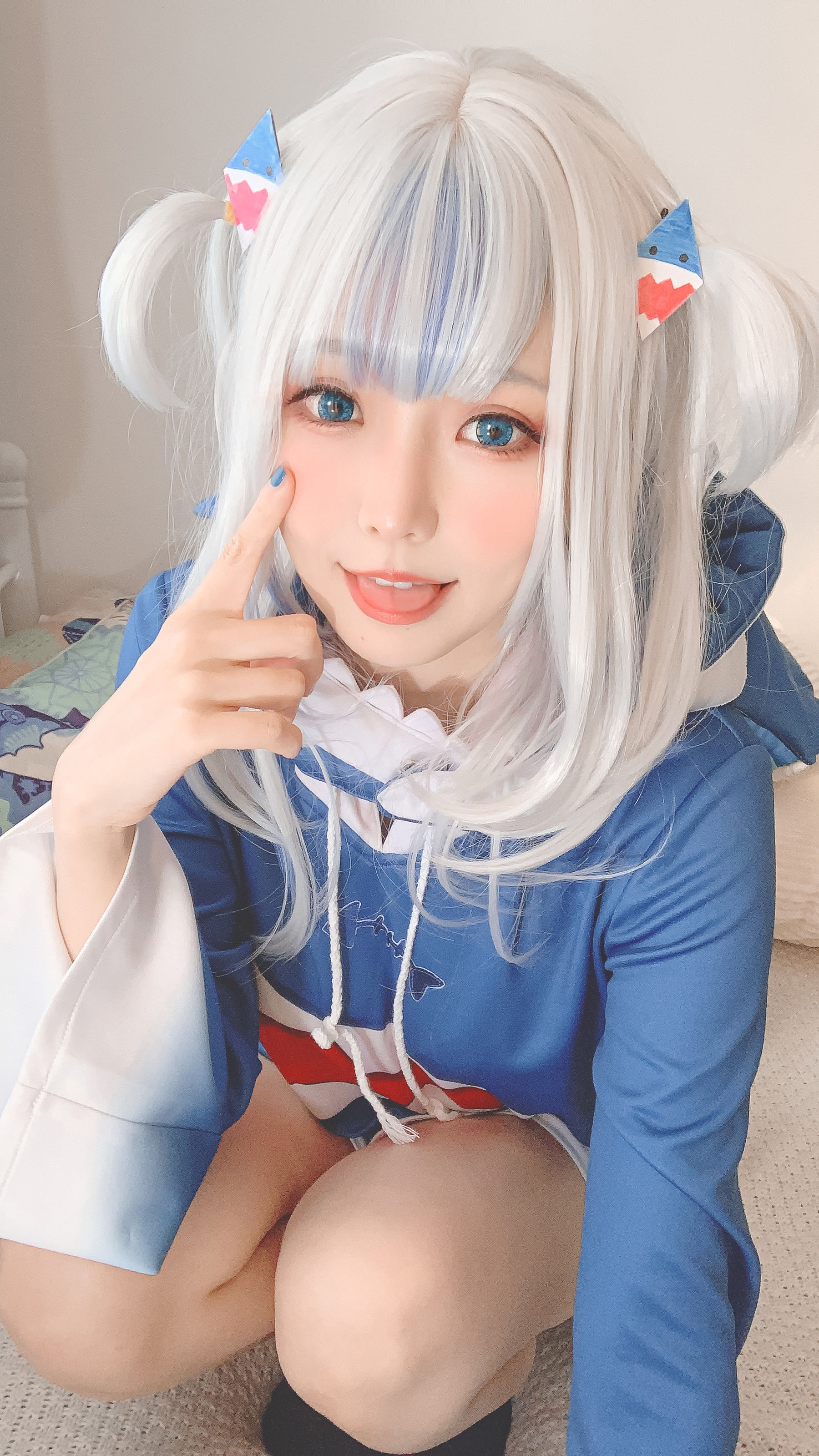 [福利COS] Ely_eee(ElyEE子) – 噶呜・古拉(小鲨鲨)-秀臀网-高品质图集网