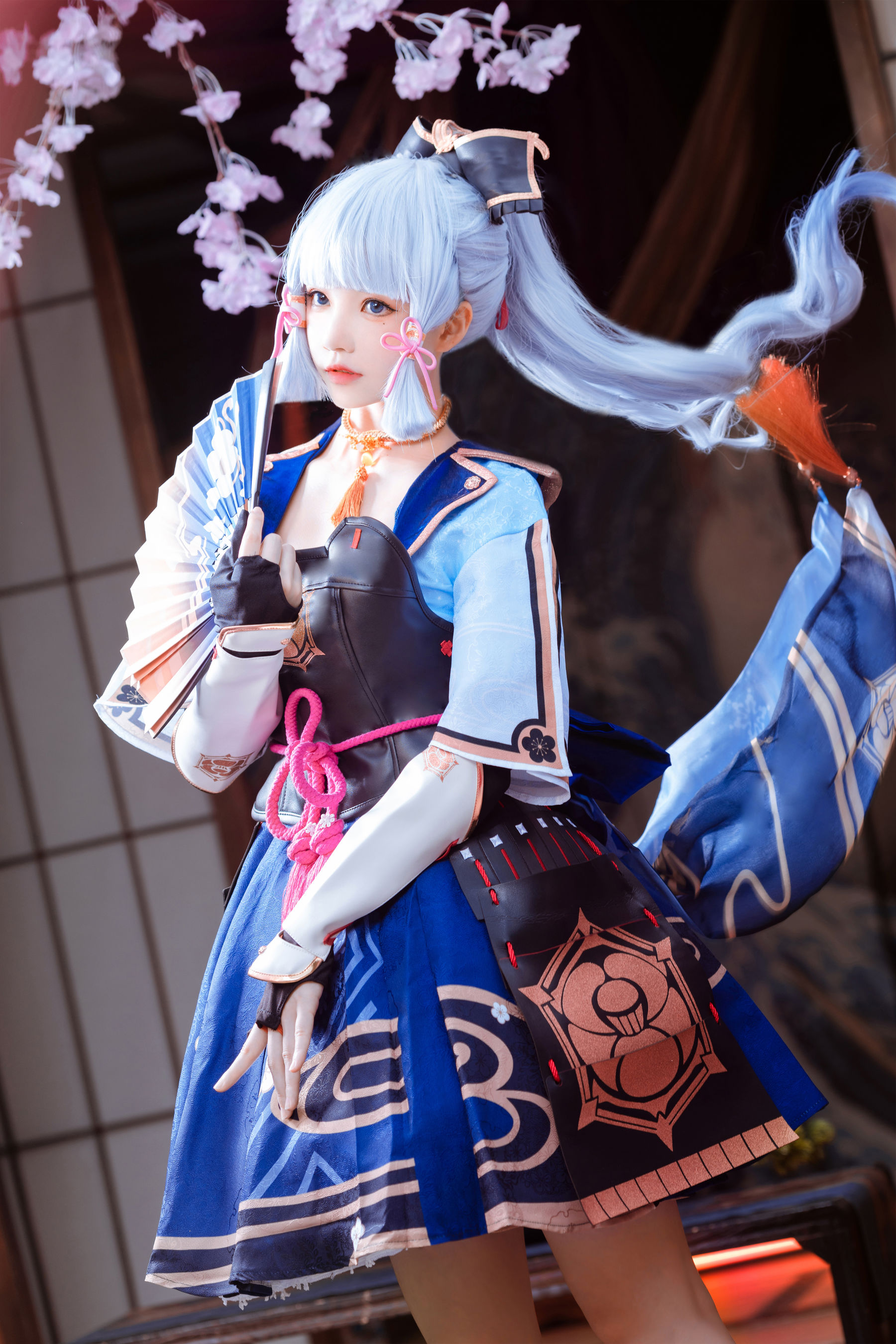 [福利COS] 桜桃喵 – 神里绫华-秀臀网-高品质图集网