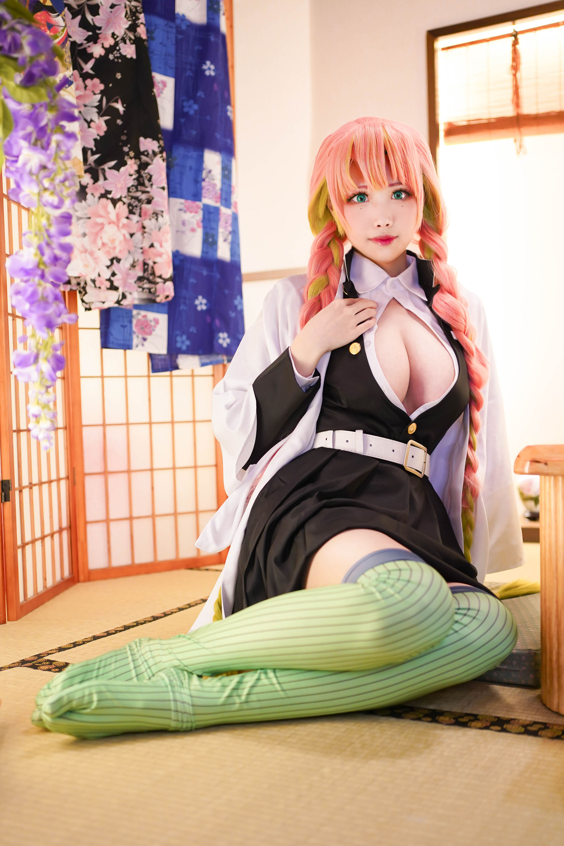 [Cosplay写真] Coser萱-KaYa – 鬼灭之刃 甘露寺-秀臀网-高品质图集网