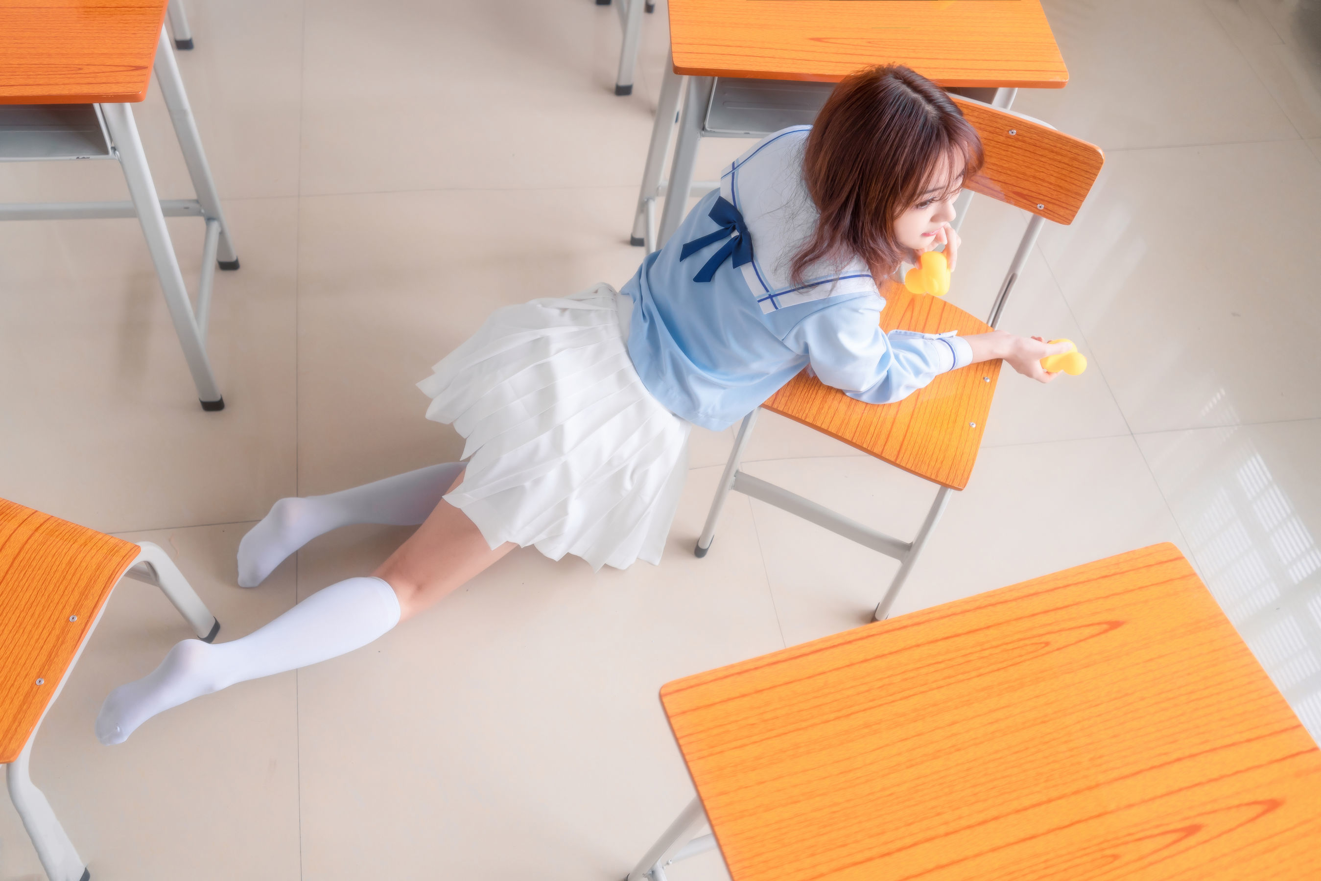 图片[8]-[喵糖映画] VOL.009 小黄鸭与白丝-秀臀网-高品质图集网