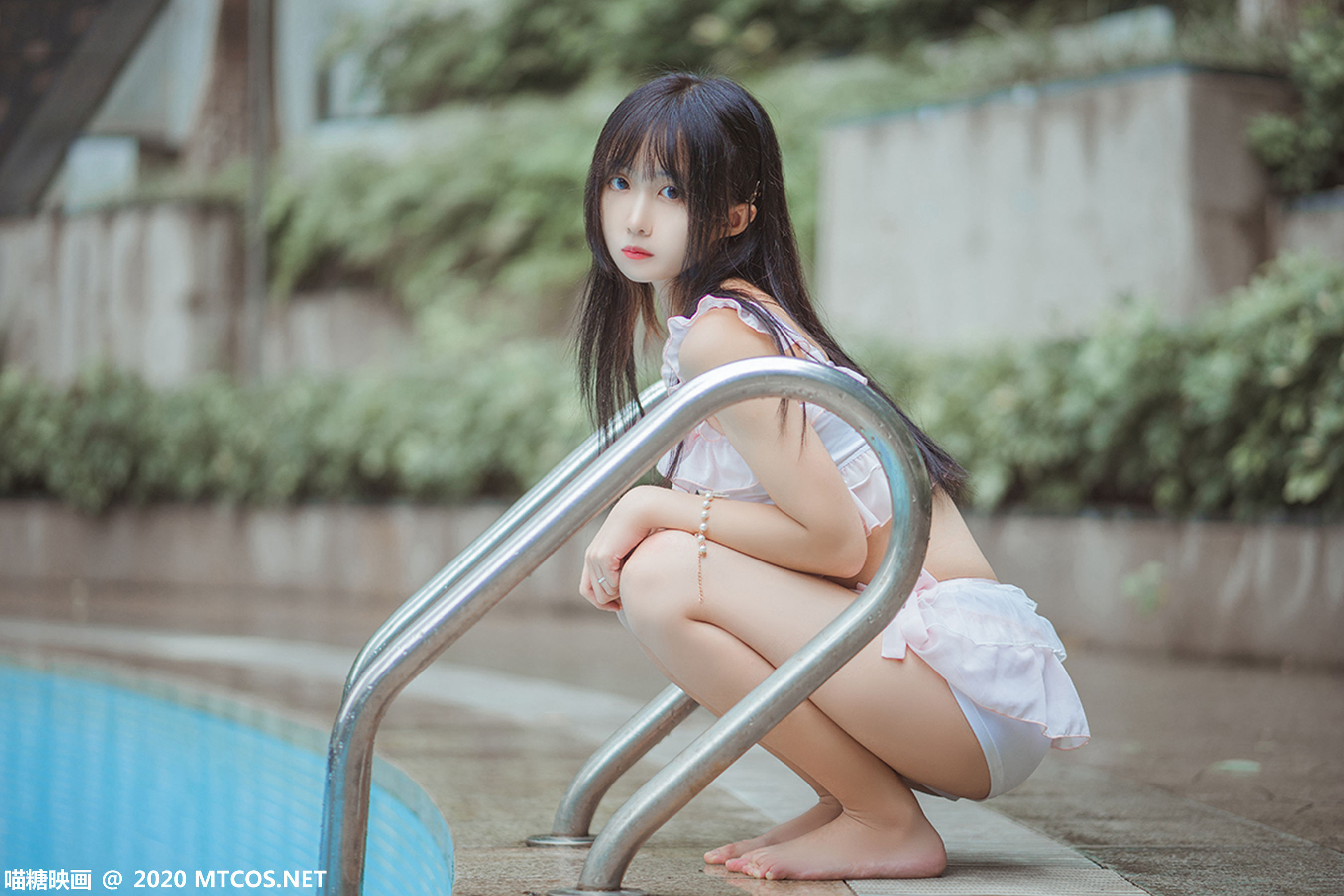 图片[8]-[喵糖映画] VOL.312 萌芽儿o0 泳池萌妹-秀臀网-高品质图集网