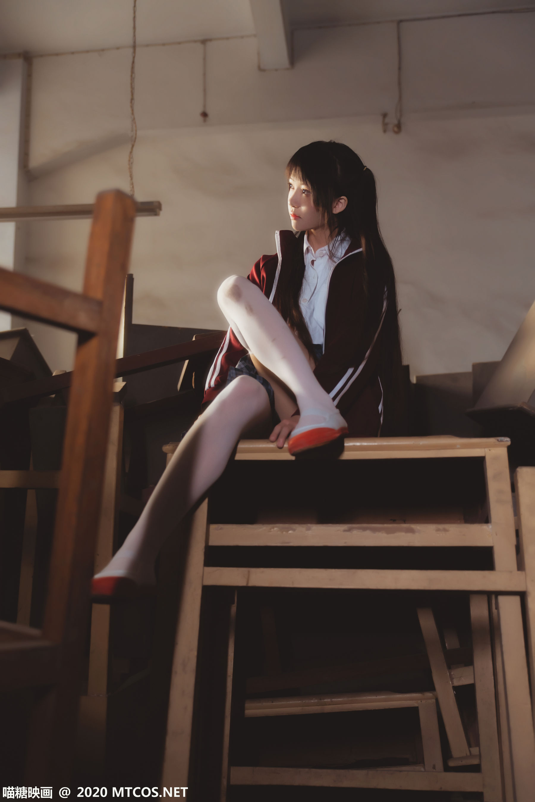 图片[8]-[喵糖映画] VOL.304 桜桃喵 废弃教室-秀臀网-高品质图集网