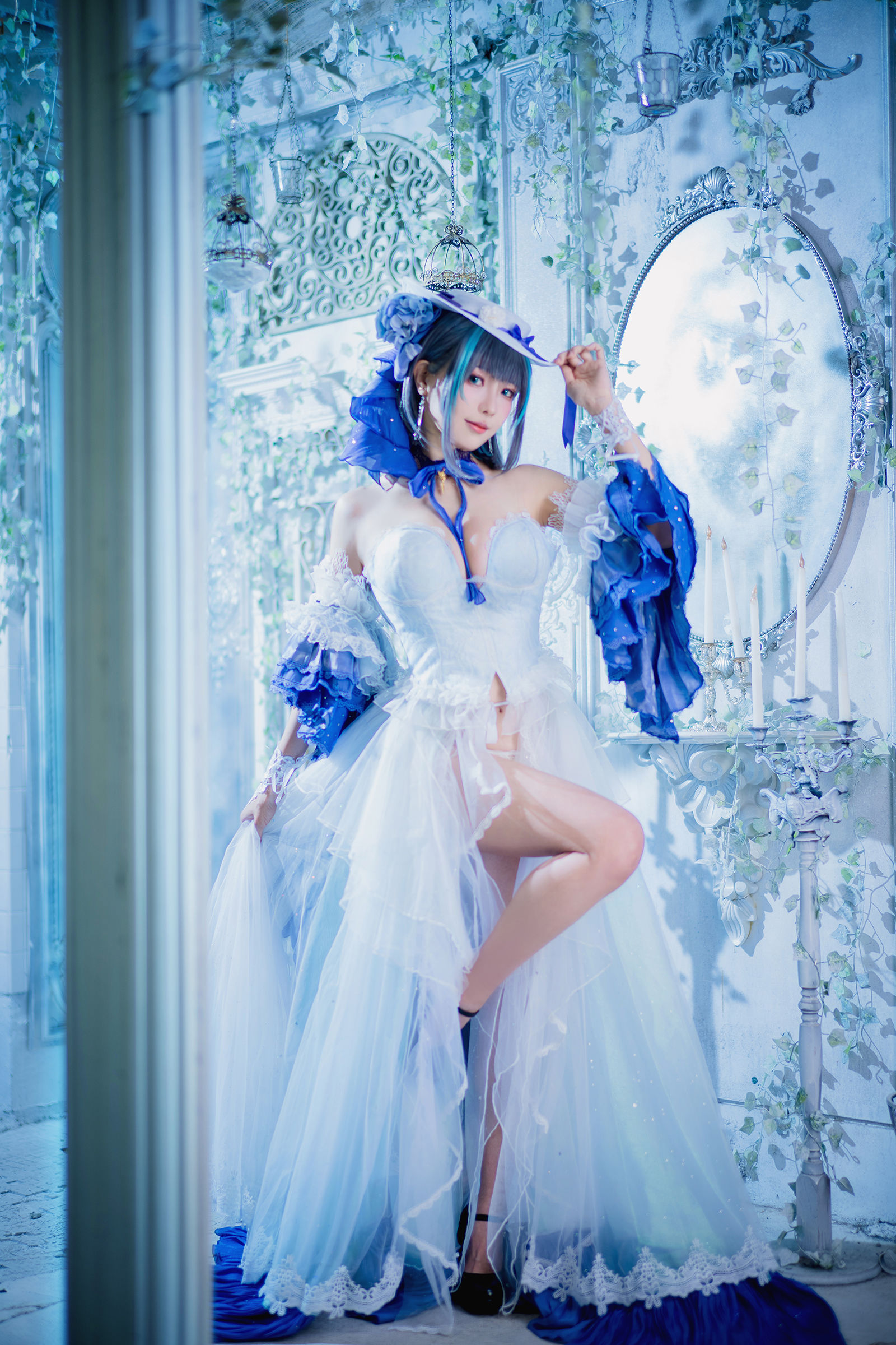 Ely_eee(ElyEE子) – Cheshire Dress 柴郡禮服-秀臀网-高品质图集网