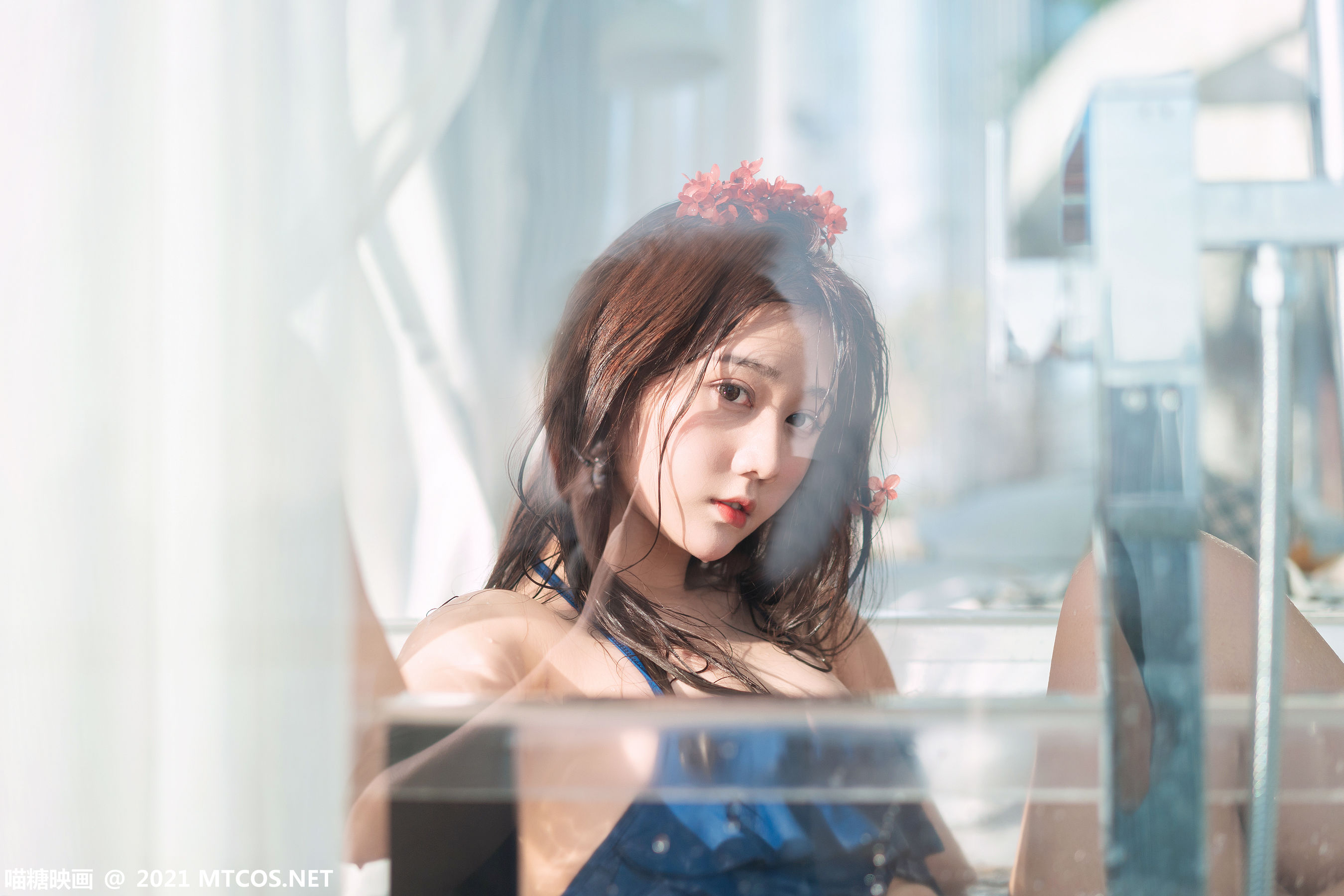 图片[7]-[喵糖映画] VOL.361 镜酱 夏日沐浴-秀臀网-高品质图集网