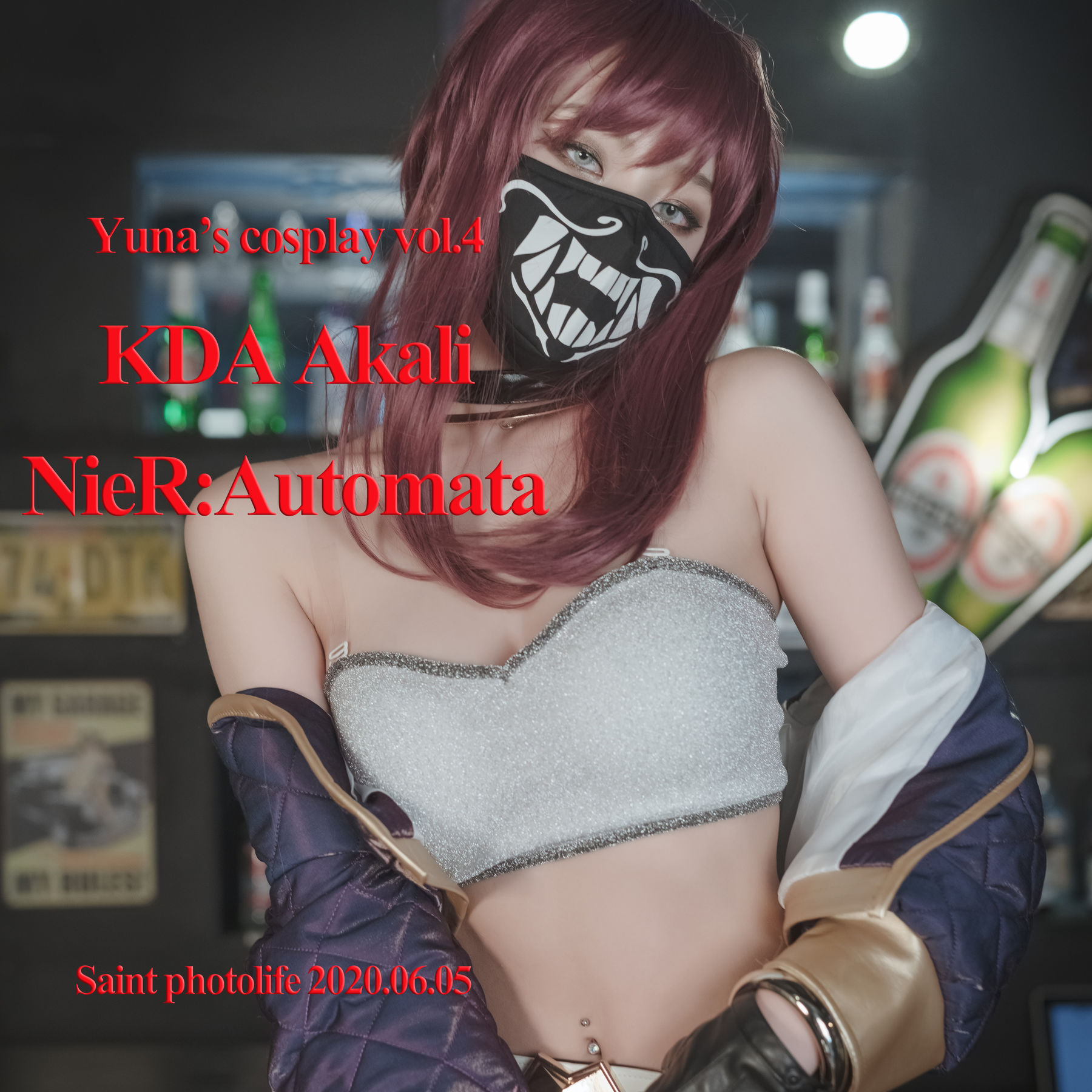 [saintphotolife] Yuna – Yuna’s Cos Vol.04 KDA Akali-秀臀网-高品质图集网