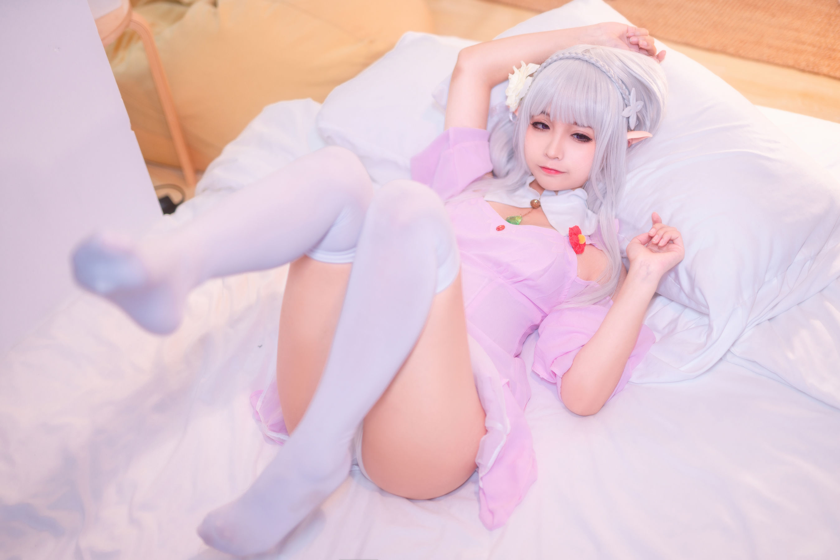 图片[5]-动漫博主蠢沫沫 艾米莉亚的睡衣-蕾丝百合网-美图分享,Cosplay美图,私房写真,套图下载