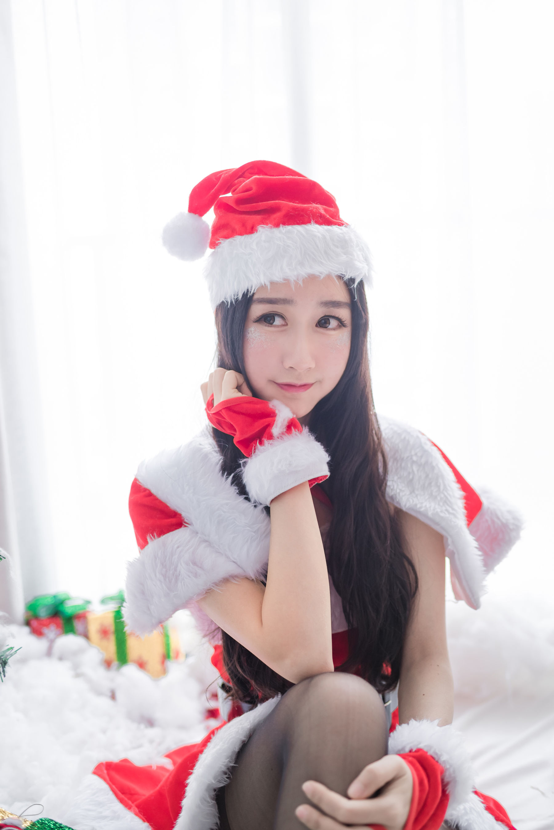 图片[8]-萌系小姐姐木绵绵OwO 圣诞老人和驯鹿酱-秀臀网-高品质图集网