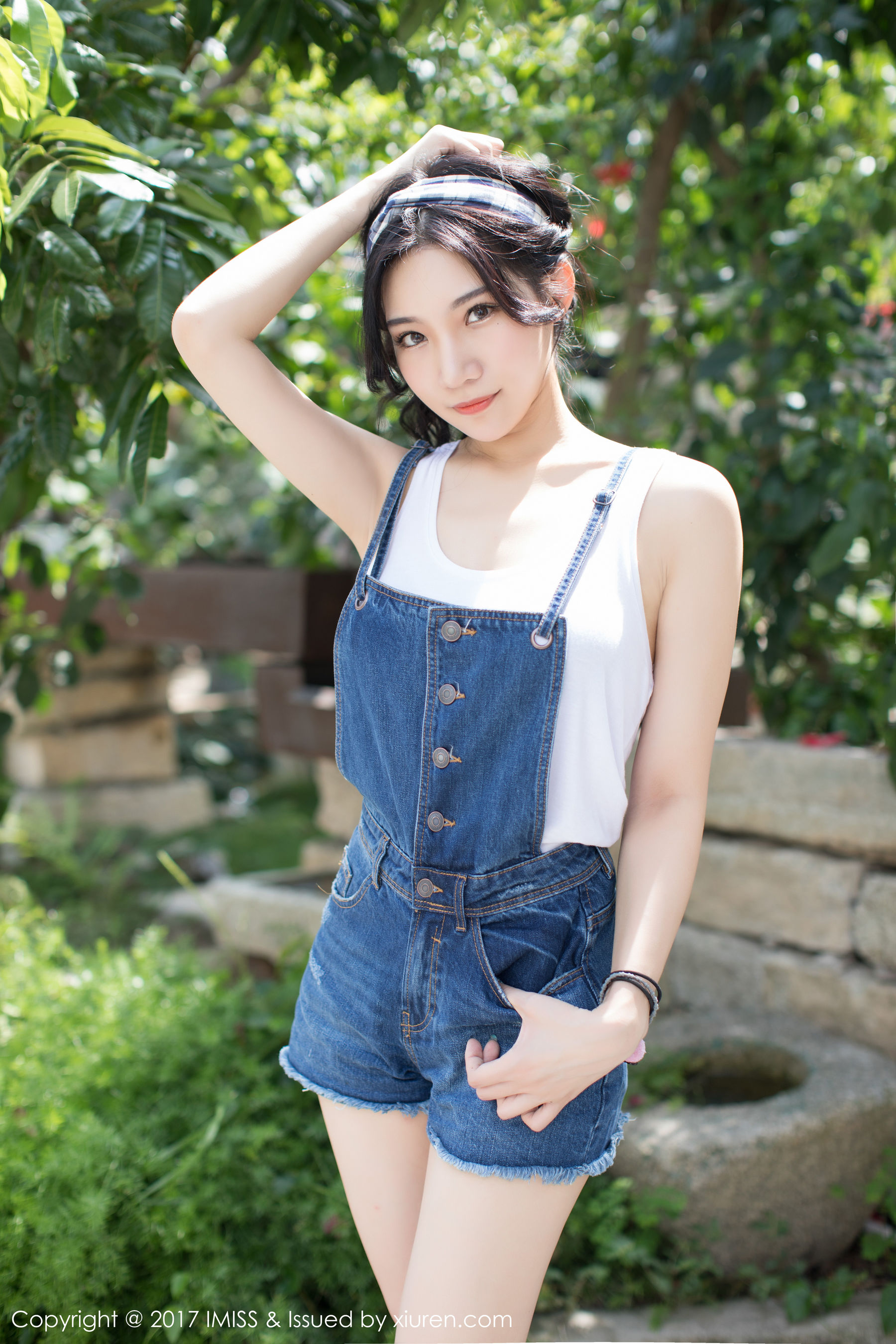 图片[8]-小狐狸Sica《牛仔短裤小清新系列》 [爱蜜社IMISS] VOL.180-秀臀网-高品质图集网