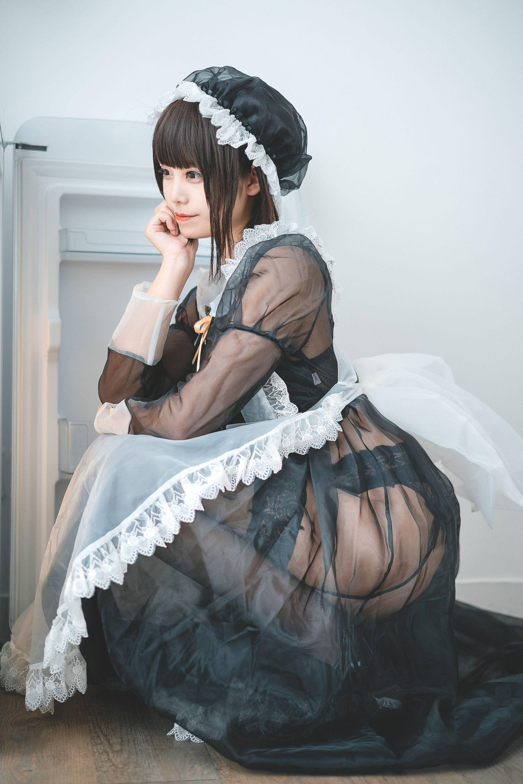 图片[4]-萌系小姐姐蜜汁猫裘 透明女仆-蕾丝百合网-美图分享,Cosplay美图,私房写真,套图下载