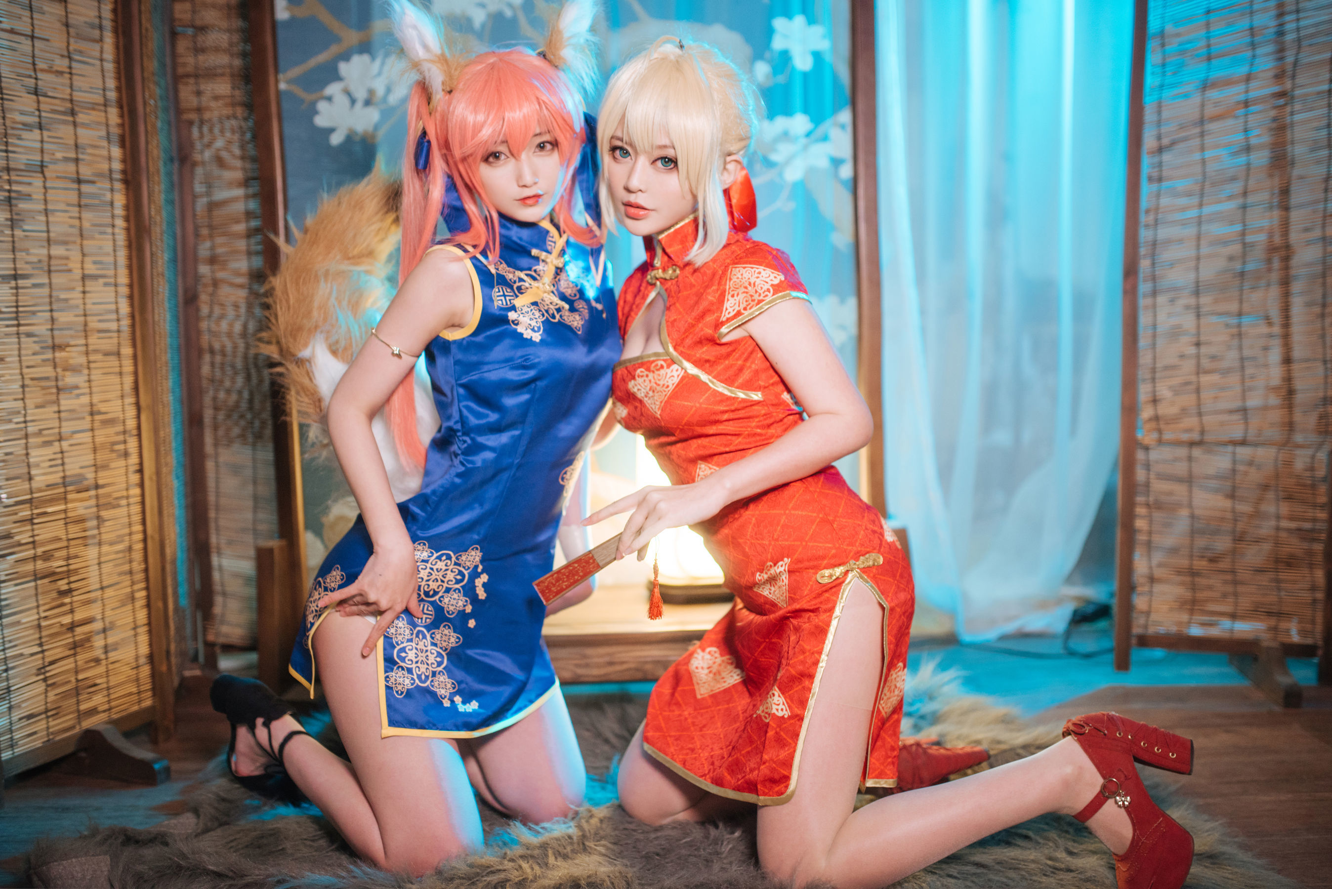 动漫博主铁板烧鬼舞w 玉藻前旗袍-蕾丝百合网-美图分享,Cosplay美图,私房写真,套图下载