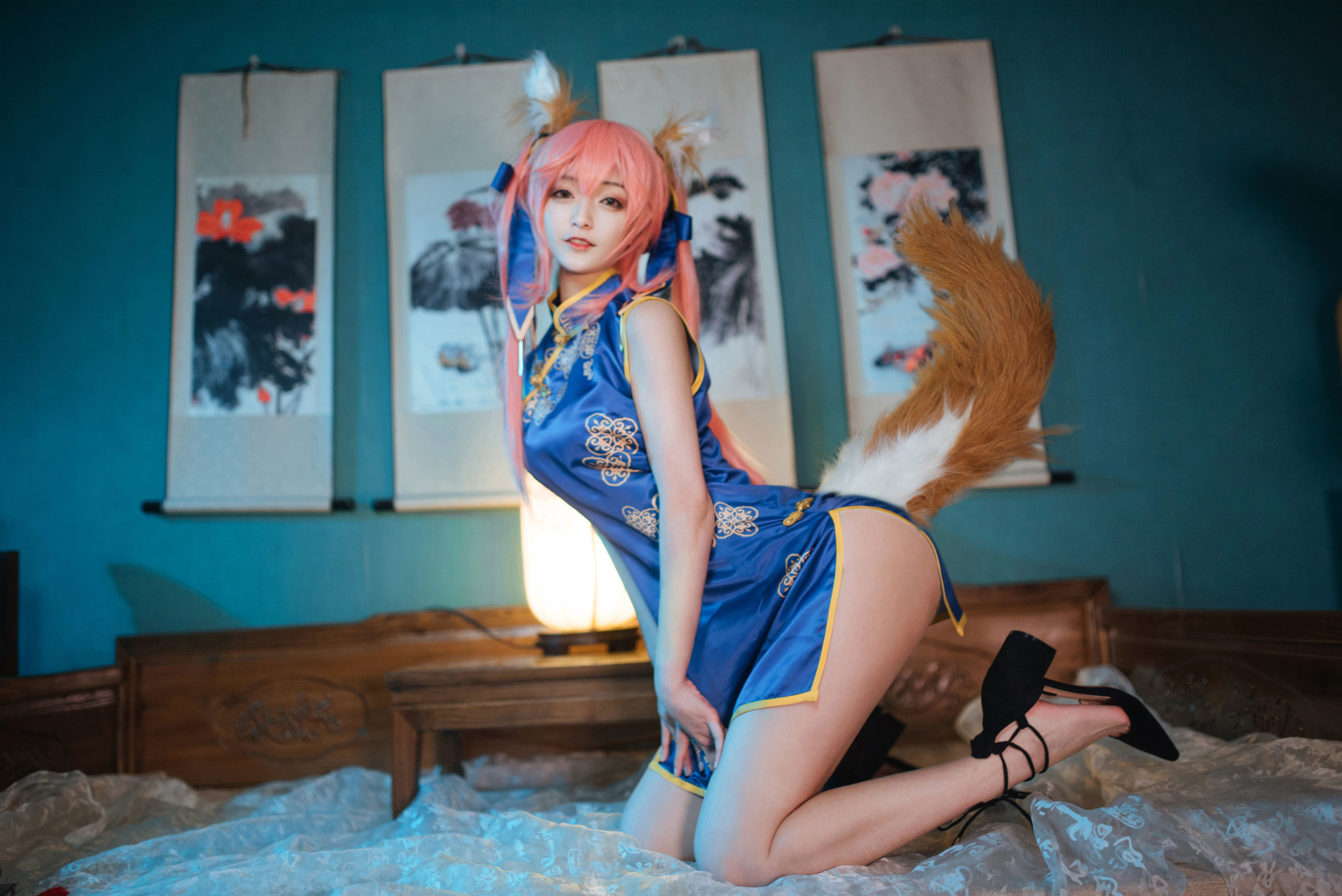 图片[7]-动漫博主铁板烧鬼舞w 玉藻前旗袍-秀臀网-高品质图集网