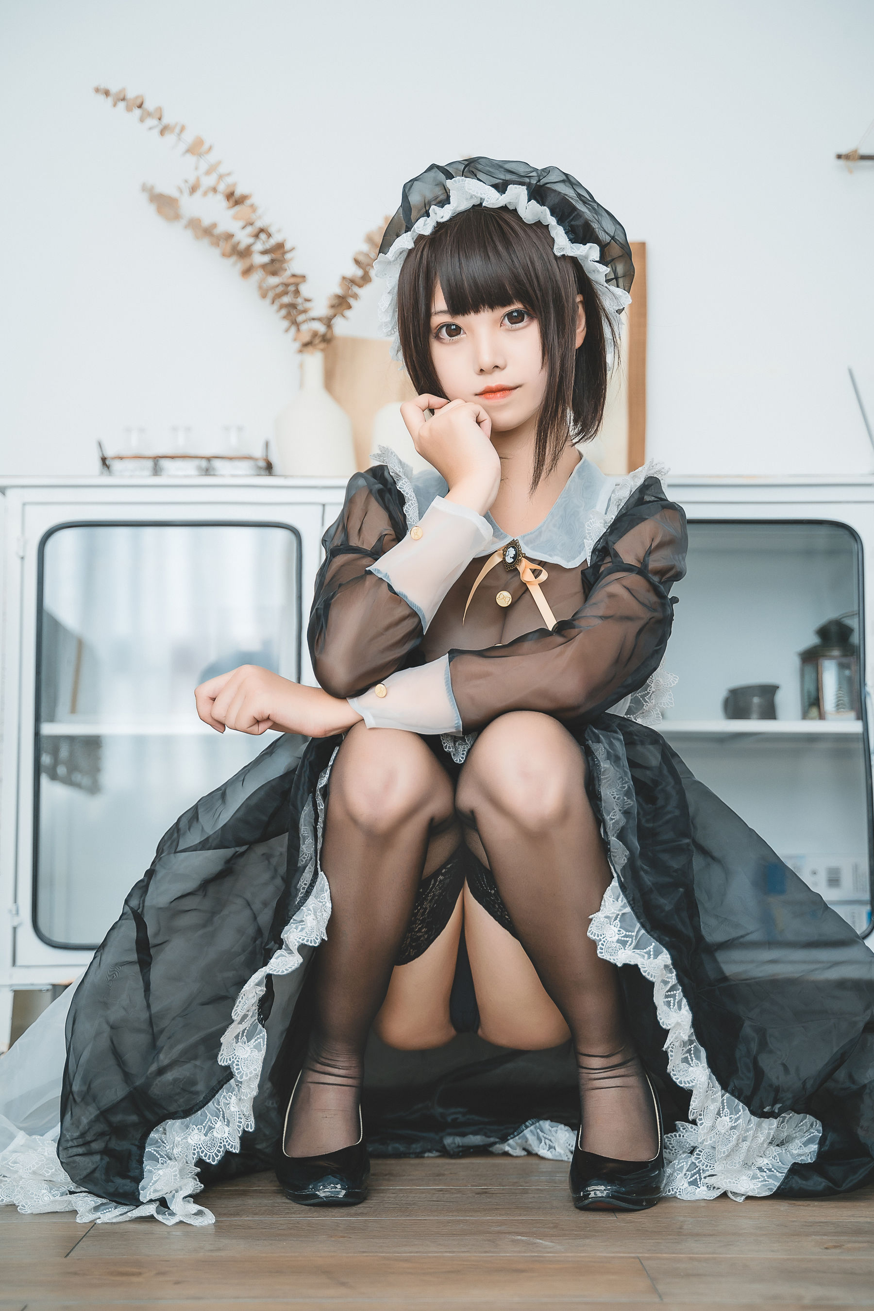 图片[5]-萌系小姐姐蜜汁猫裘 透明女仆-蕾丝百合网-美图分享,Cosplay美图,私房写真,套图下载