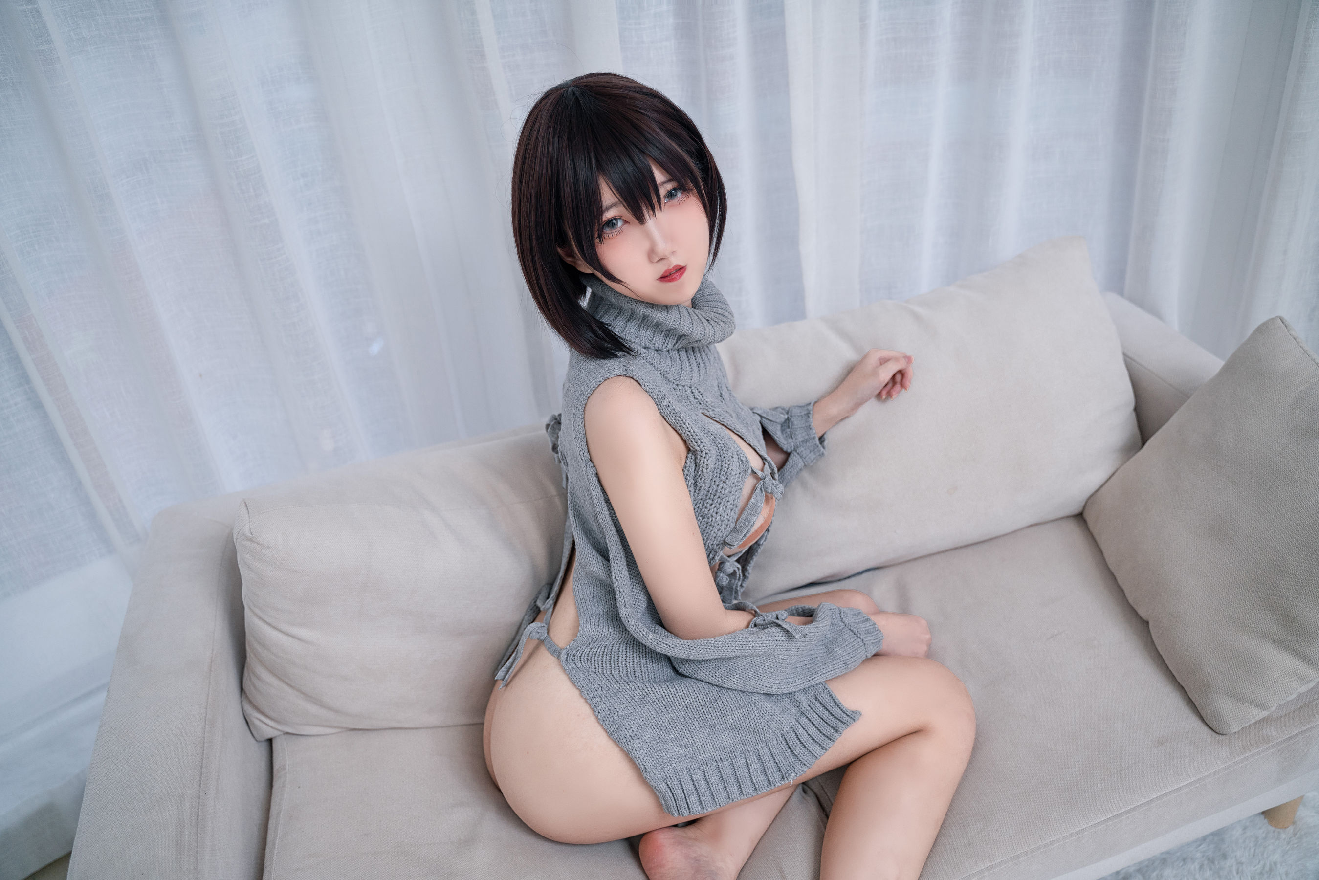 图片[9]-鬼马少女阿薰kaOri 露背毛衣-秀臀网-高品质图集网