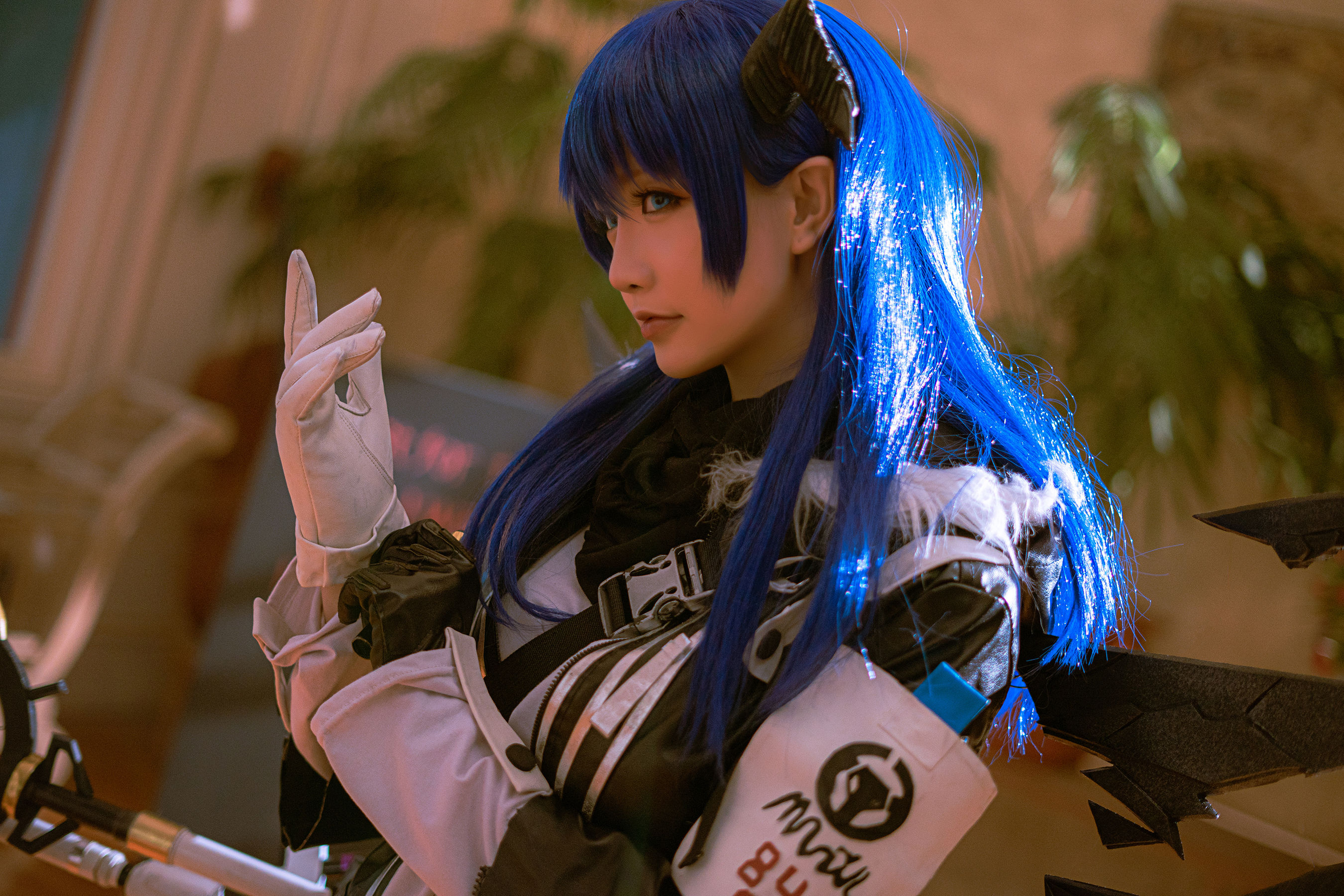 图片[2]-[COS福利] Coser小姐姐星之迟迟 – 明日方舟《莫斯提马》-蕾丝百合网-美图分享,Cosplay美图,私房写真,套图下载