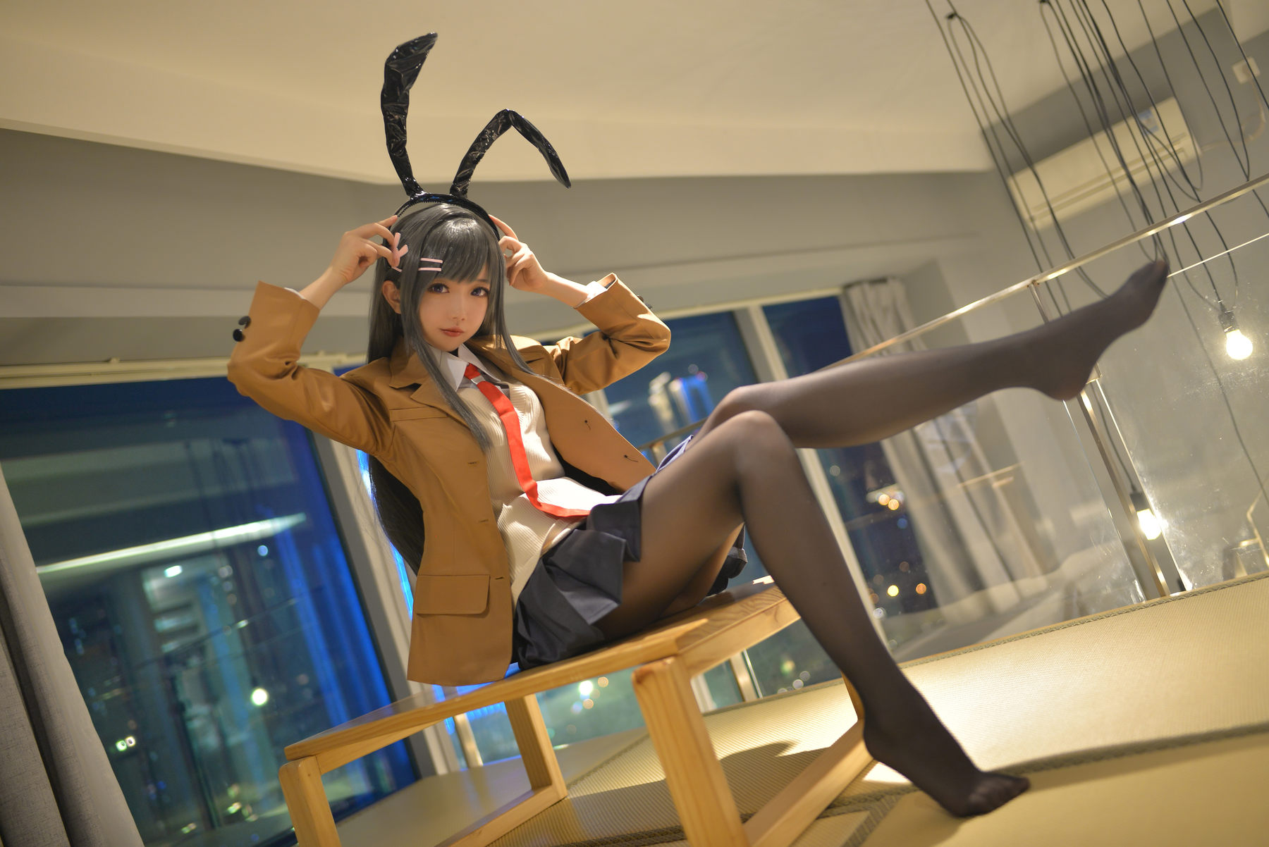 图片[5]-Cos小姐姐雪琪 – 麻衣制服兔女郎-蕾丝百合网-美图分享,Cosplay美图,私房写真,套图下载