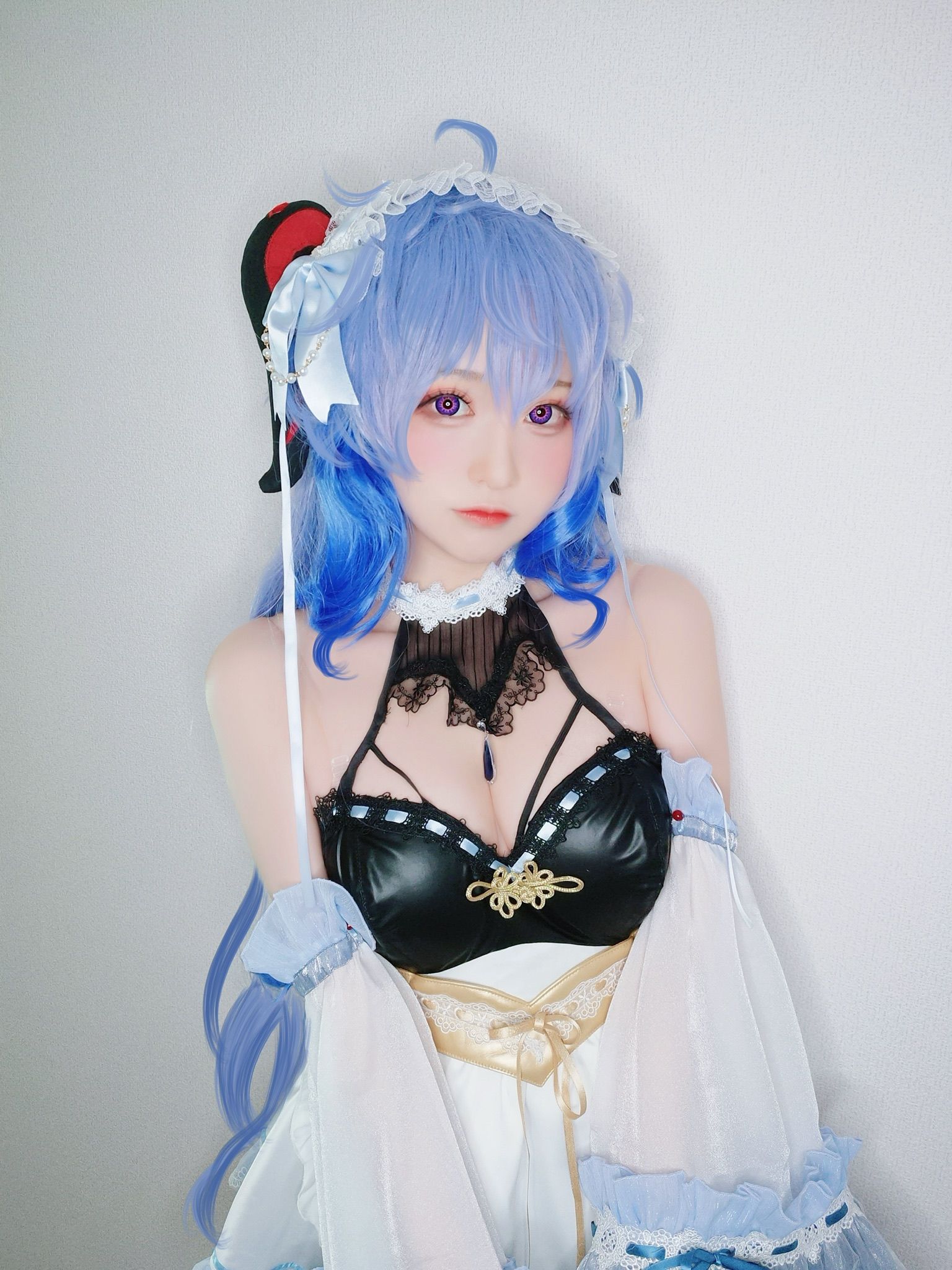 图片[2]-[福利COS] Yuki亭 – 甘雨メイド-蕾丝百合网-美图分享,Cosplay美图,私房写真,套图下载