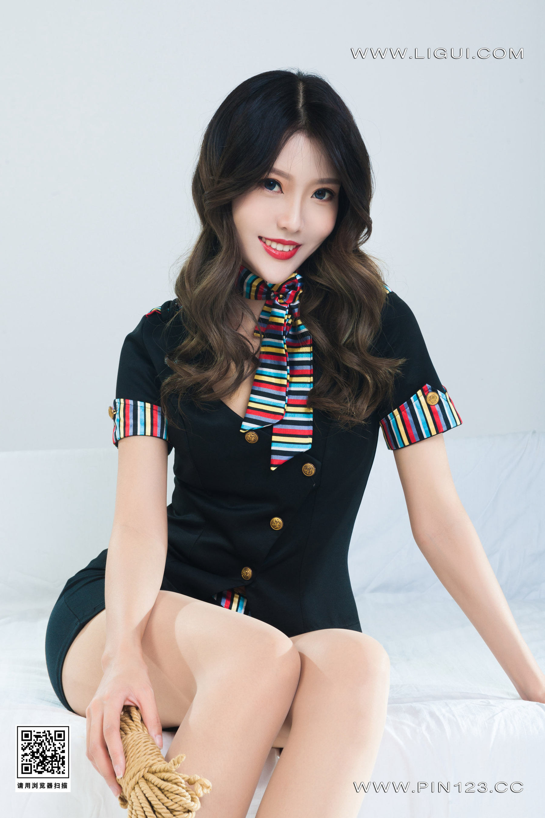 图片[3]-[Ligui丽柜] 2023.05.18 绳虐空姐 钟情-秀臀网-高品质图集网