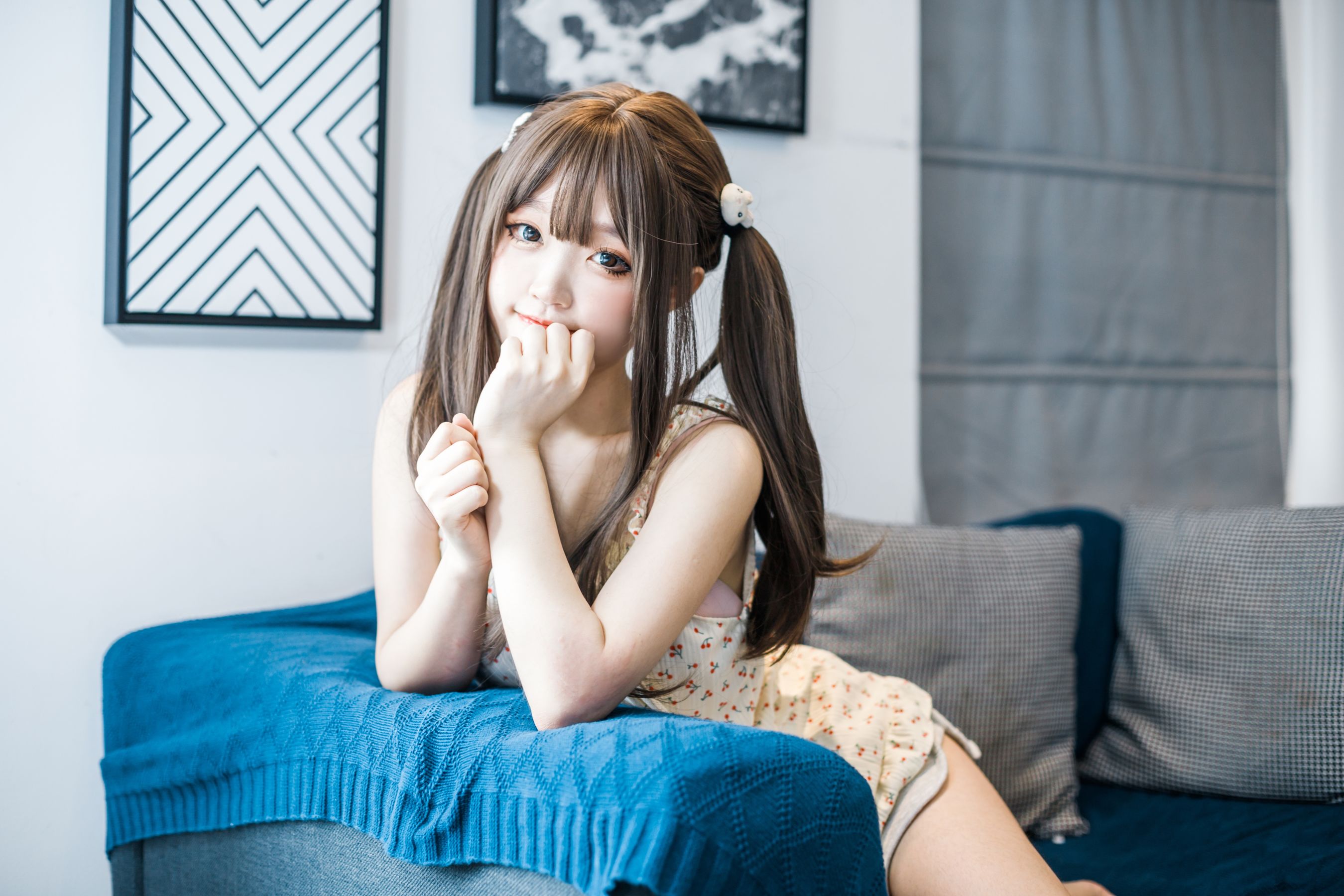 图片[5]-神沢永莉 – 黄色吊带睡衣兔兔-蕾丝百合网-美图分享,Cosplay美图,私房写真,套图下载