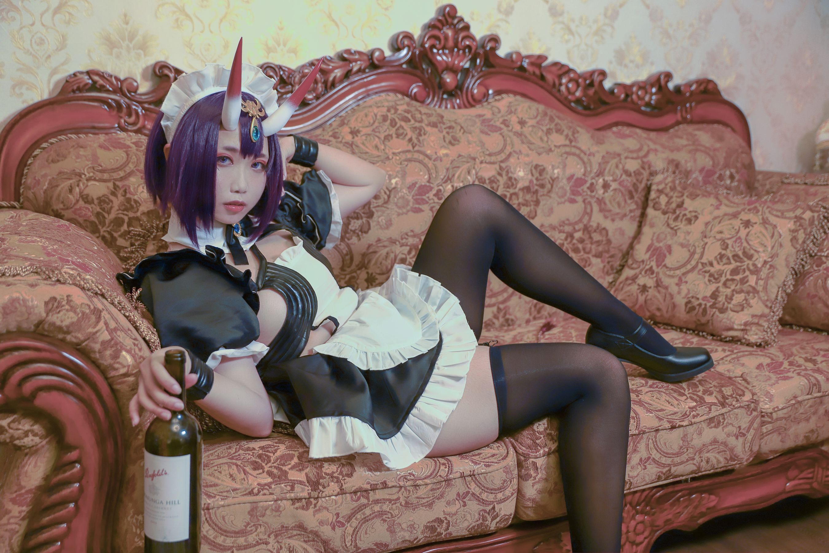 图片[7]-[COS福利] 动漫博主贞子蜜桃oo – 酒吞童子 女仆-秀臀网-高品质图集网