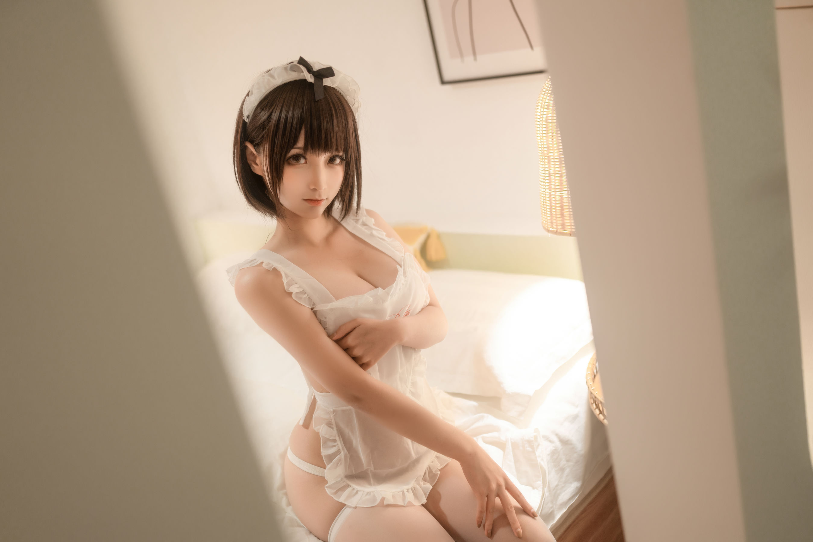 图片[4]-[福利COS] 动漫博主蠢沫沫 – 爱心围裙-蕾丝百合网-美图分享,Cosplay美图,私房写真,套图下载