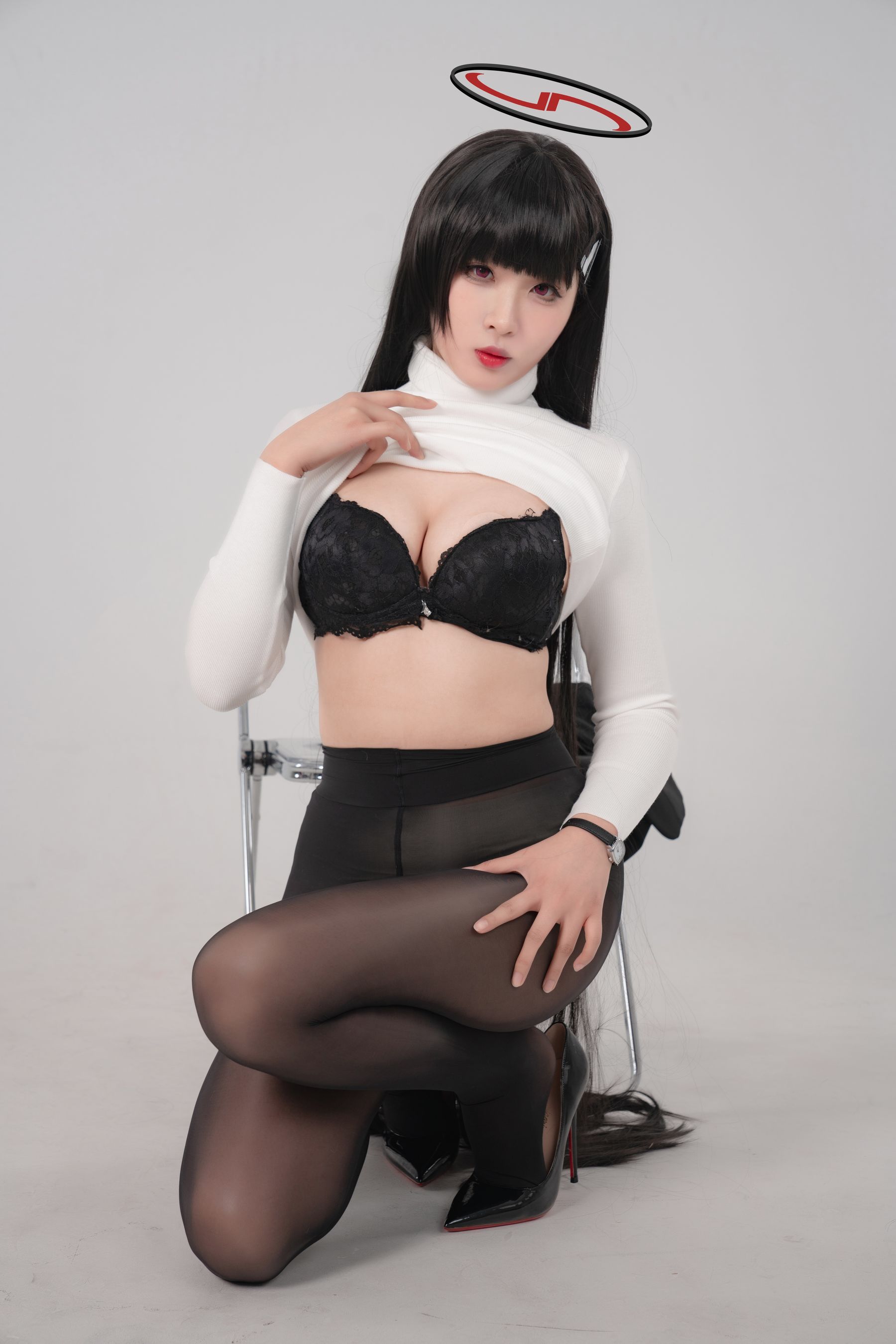 图片[4]-轩萧学姐 – 碧蓝档案 莉音 白毛衣-蕾丝百合网-美图分享,Cosplay美图,私房写真,套图下载