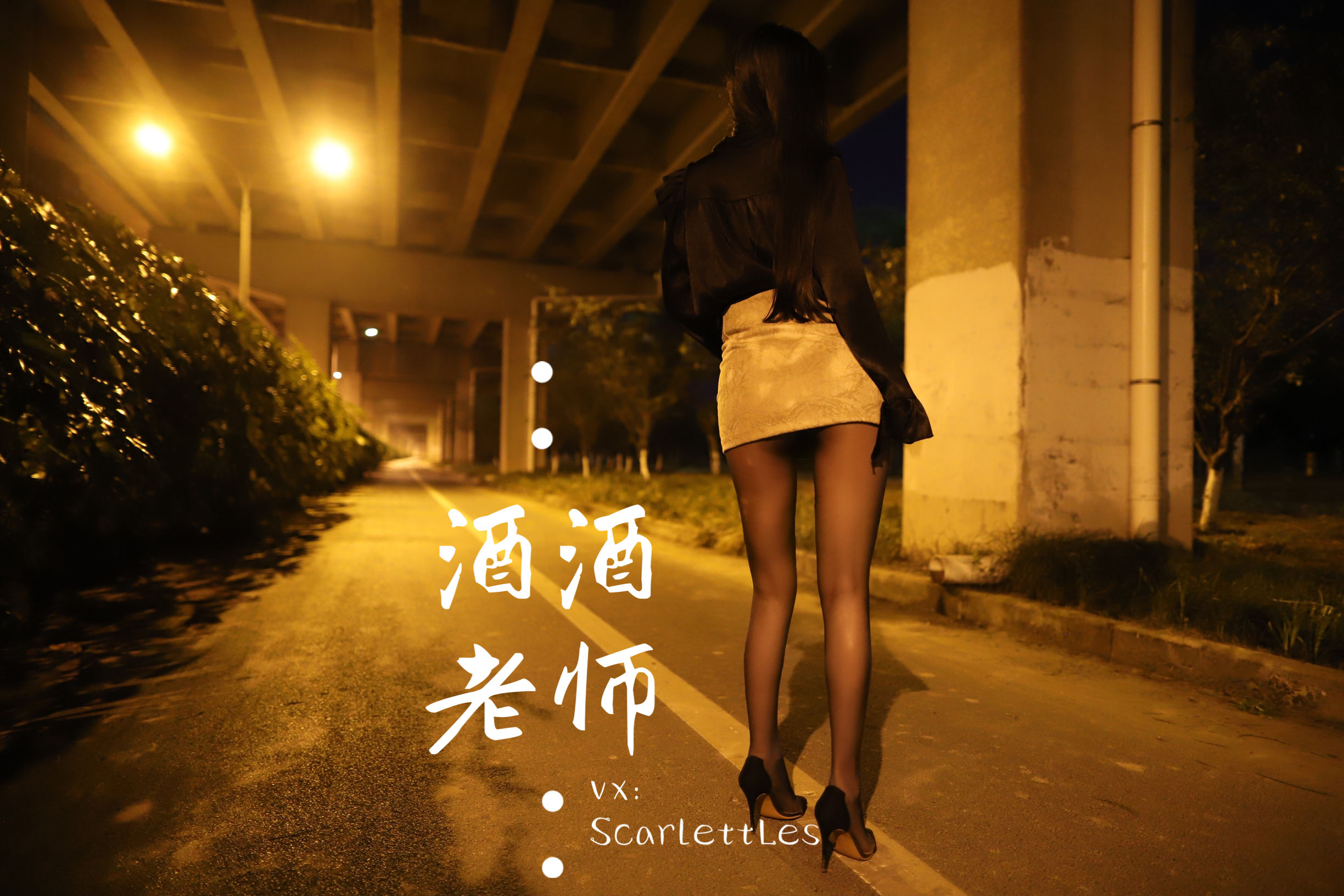 图片[8]-[福利COS] 酒酒老师 – 桥下的户外丝袜课堂-秀臀网-高品质图集网