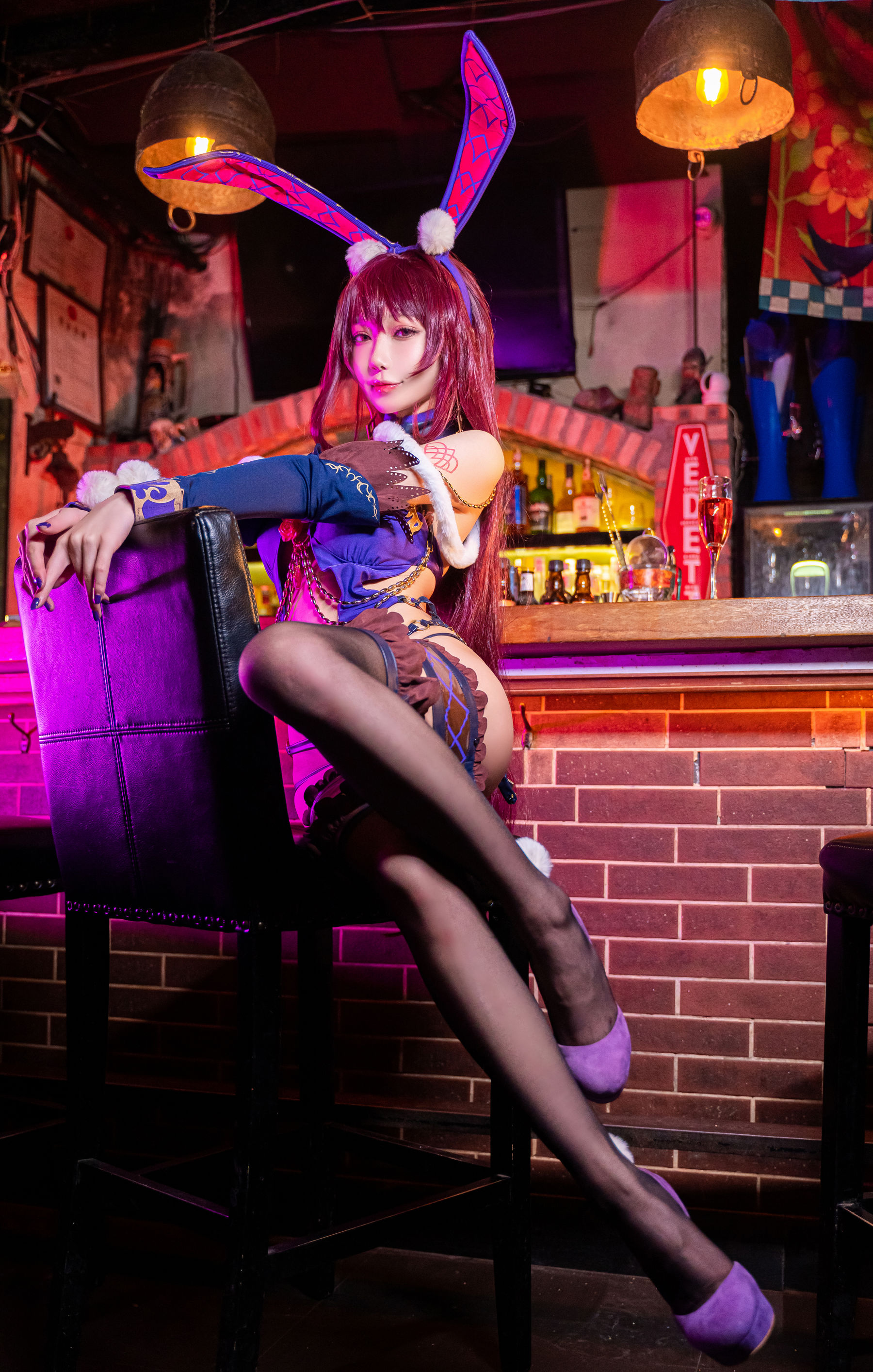 图片[7]-[网红COSER写真] 动漫博主阿包也是兔娘 – 斯卡哈兔女郎-秀臀网-高品质图集网