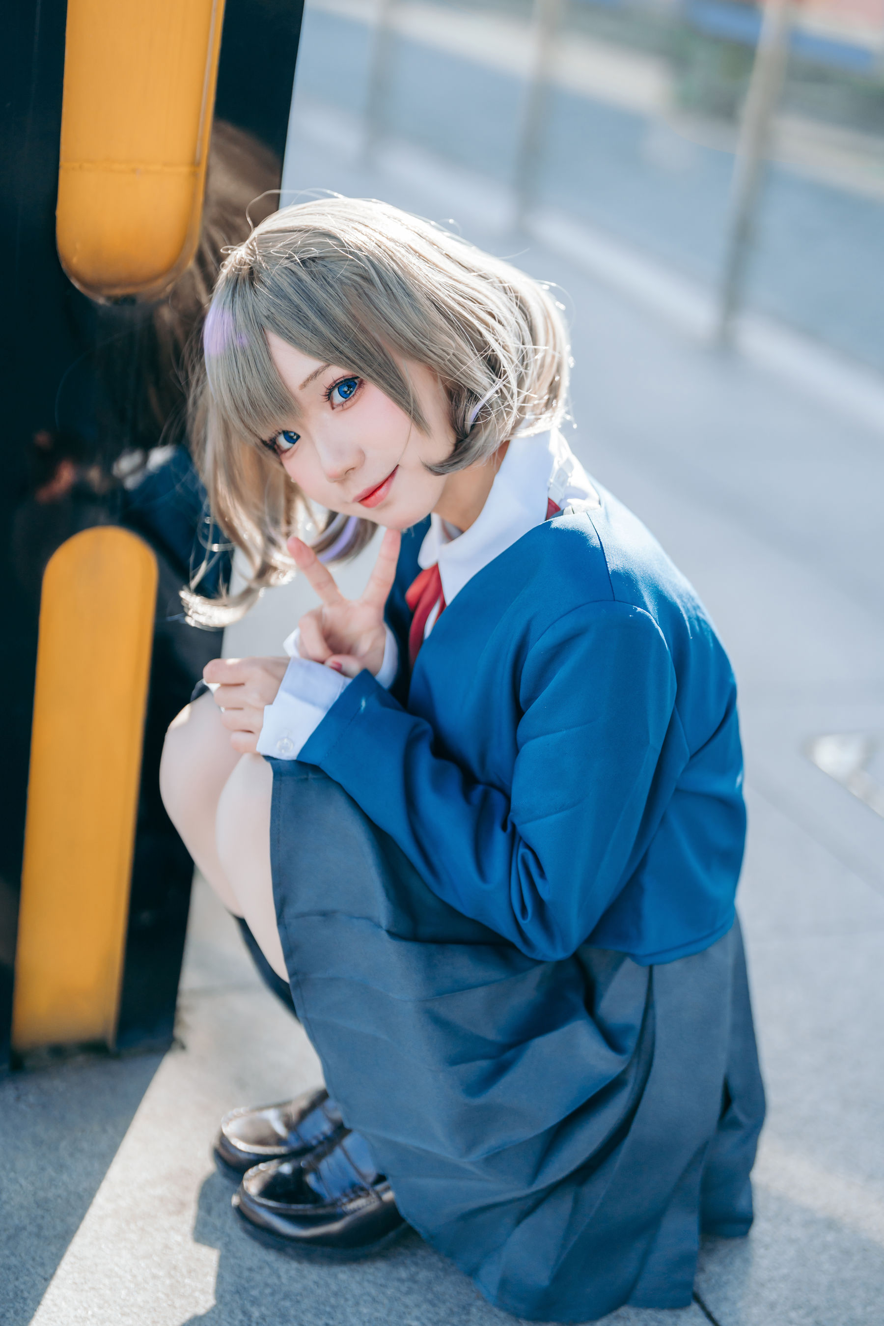 图片[7]-[网红COSER] 花柒Hana – 唐可可校服-秀臀网-高品质图集网