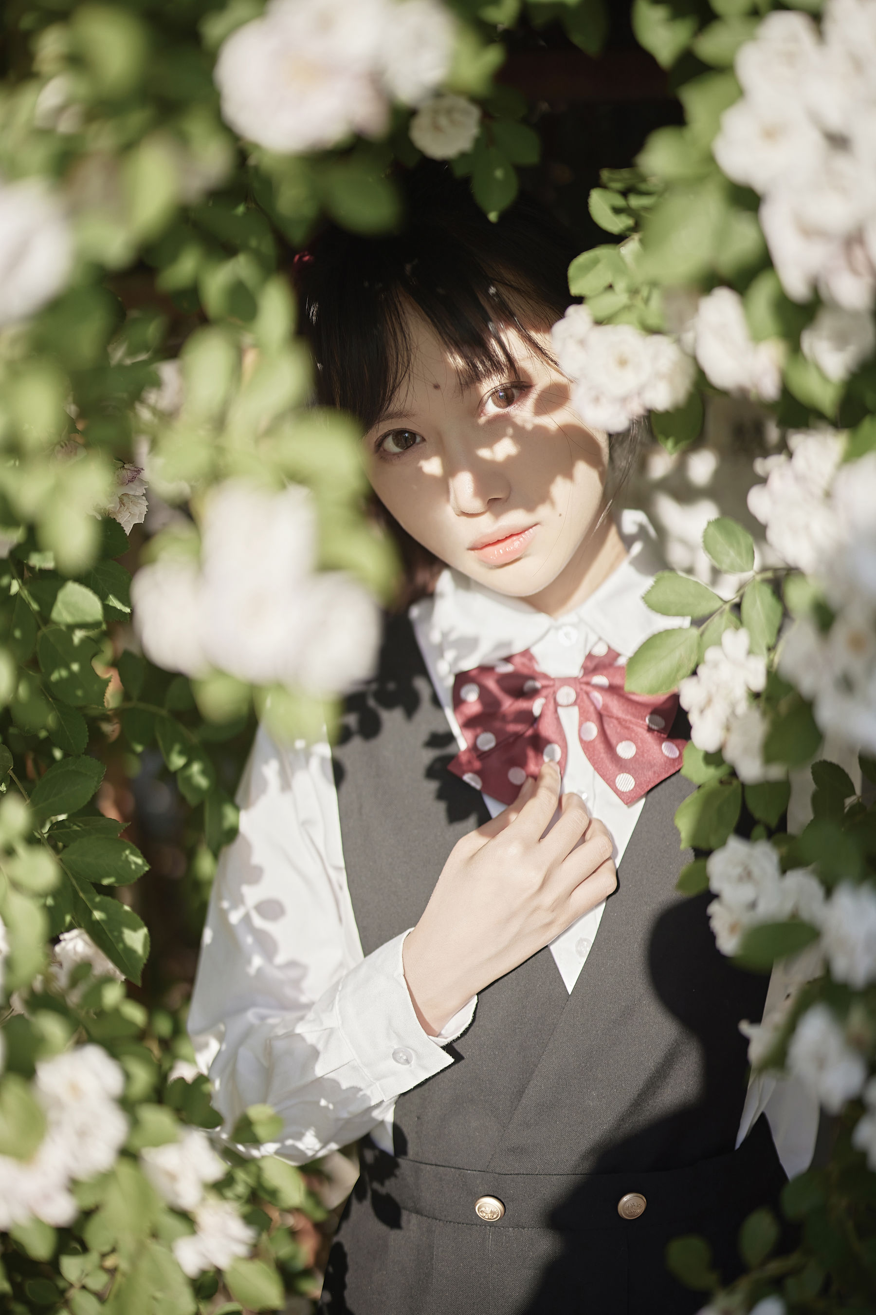 图片[7]-[福利COS] Shika小鹿鹿 – 蔷薇JK-秀臀网-高品质图集网