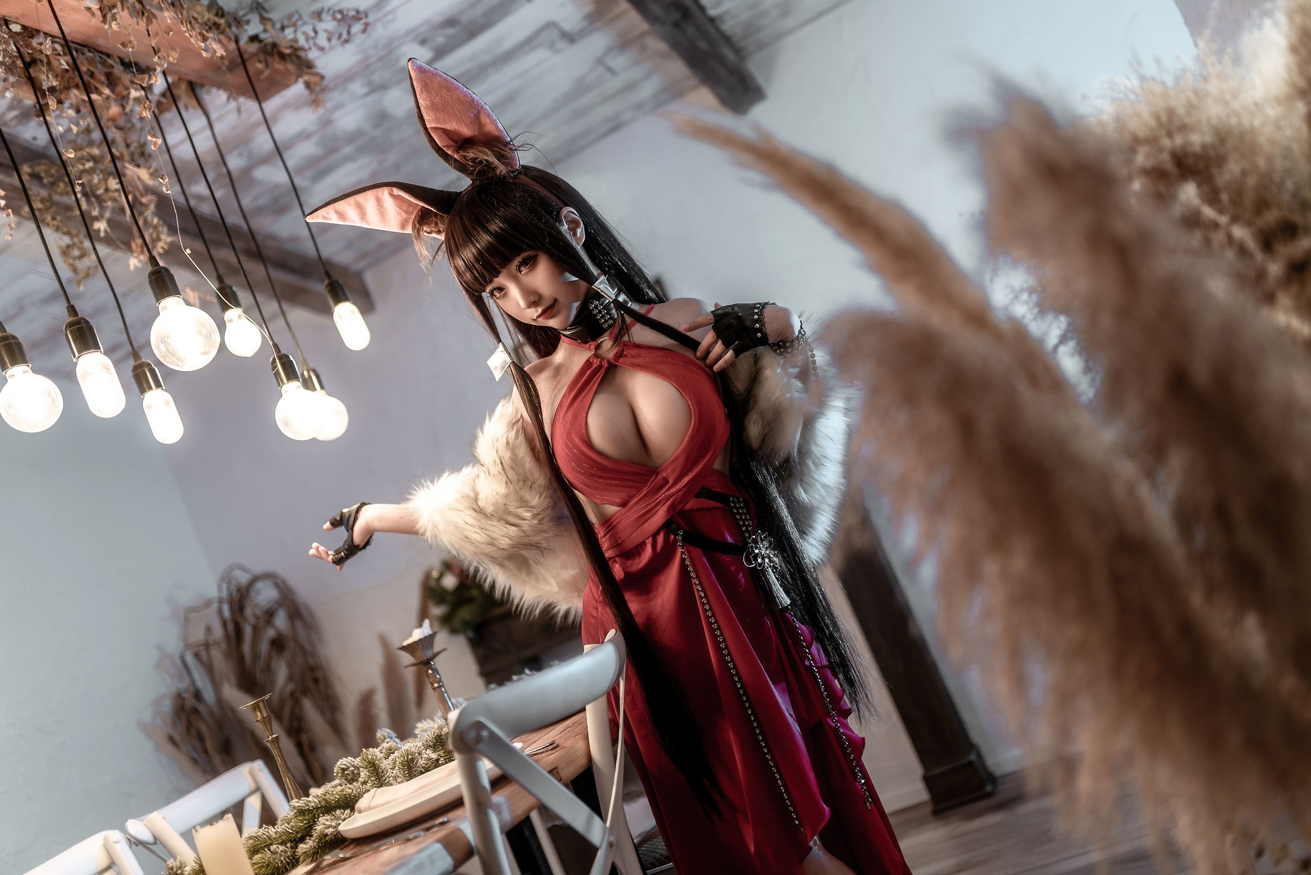 图片[3]-动漫博主蠢沫沫 – Akagi Ruby-Laced Beauty (Azur Lane)-蕾丝百合网-美图分享,Cosplay美图,私房写真,套图下载