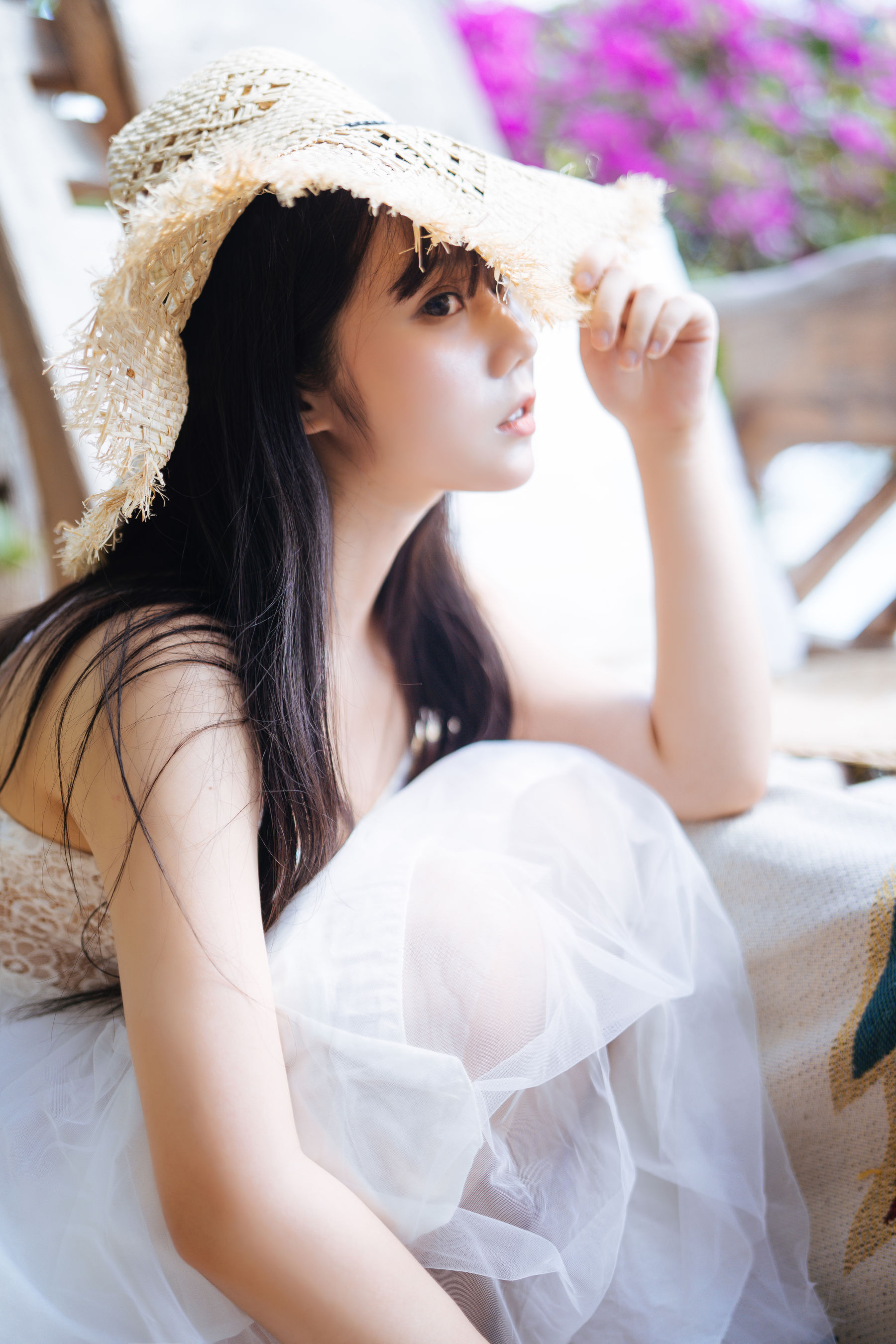 图片[8]-[COS福利] 微博福利姬镜酱 – 静夏之白裙少女-秀臀网-高品质图集网