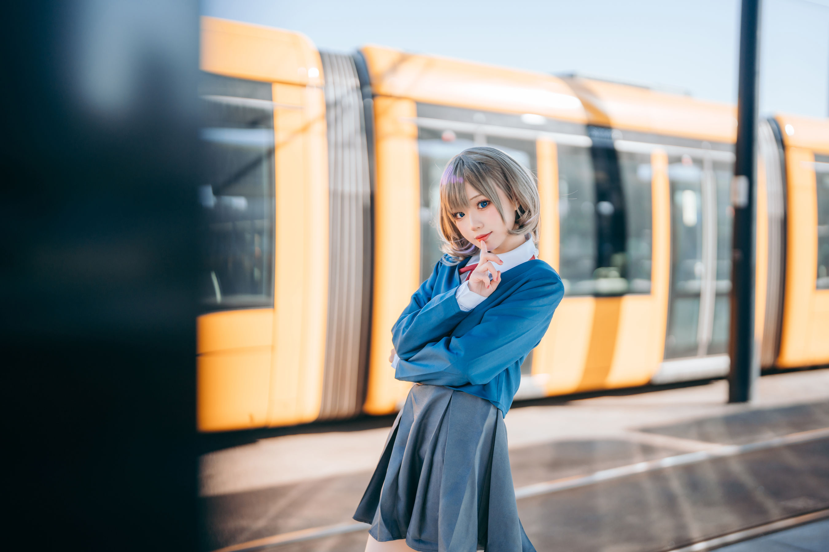 图片[9]-[网红COSER] 花柒Hana – 唐可可校服-秀臀网-高品质图集网