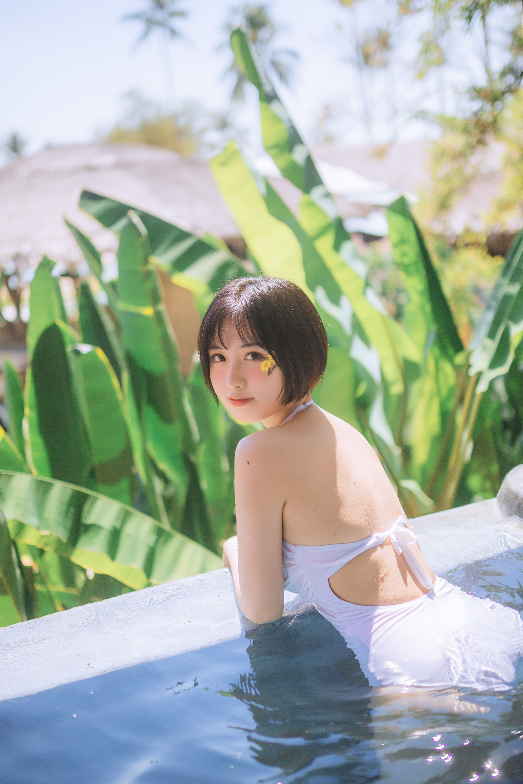 图片[8]-[福利COS] 次元少女念雪ww – 白色泳衣-秀臀网-高品质图集网