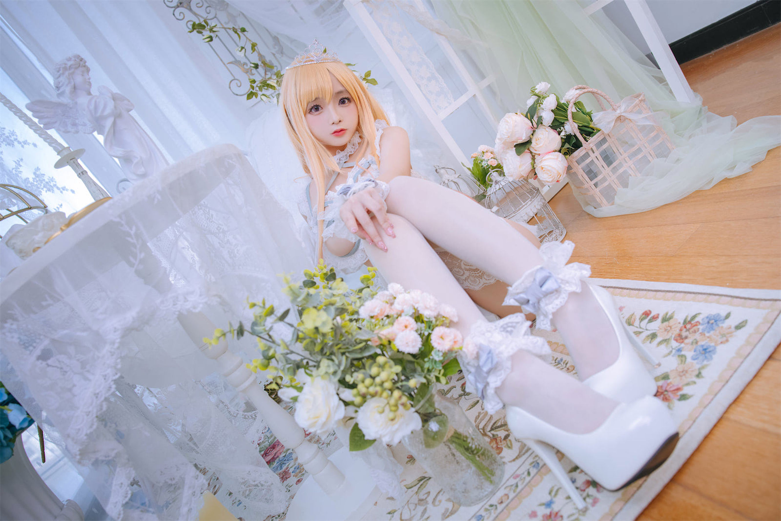 图片[2]-[福利COS] Cosplay日奈娇 – 喜多川海梦 花嫁-秀臀网-高品质图集网