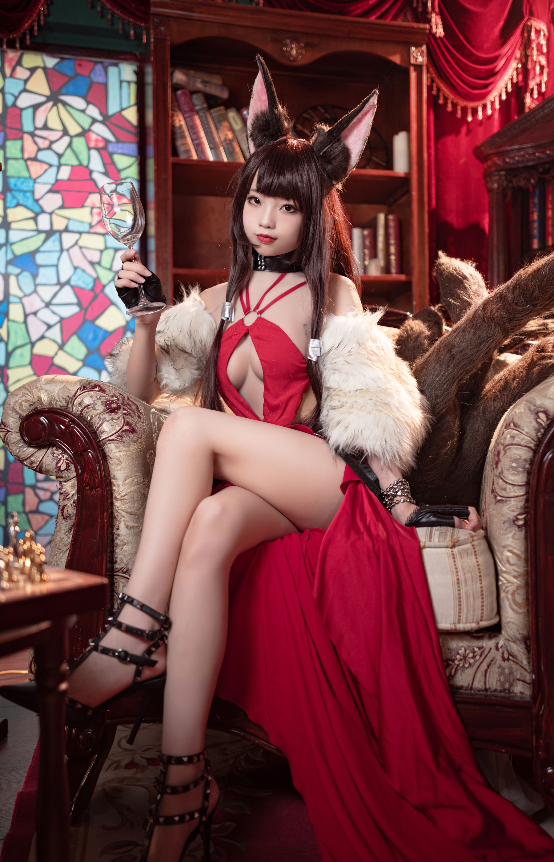 [福利COS] 狐玖玖 – 碧蓝航线 赤城-蕾丝百合网-美图分享,Cosplay美图,私房写真,套图下载