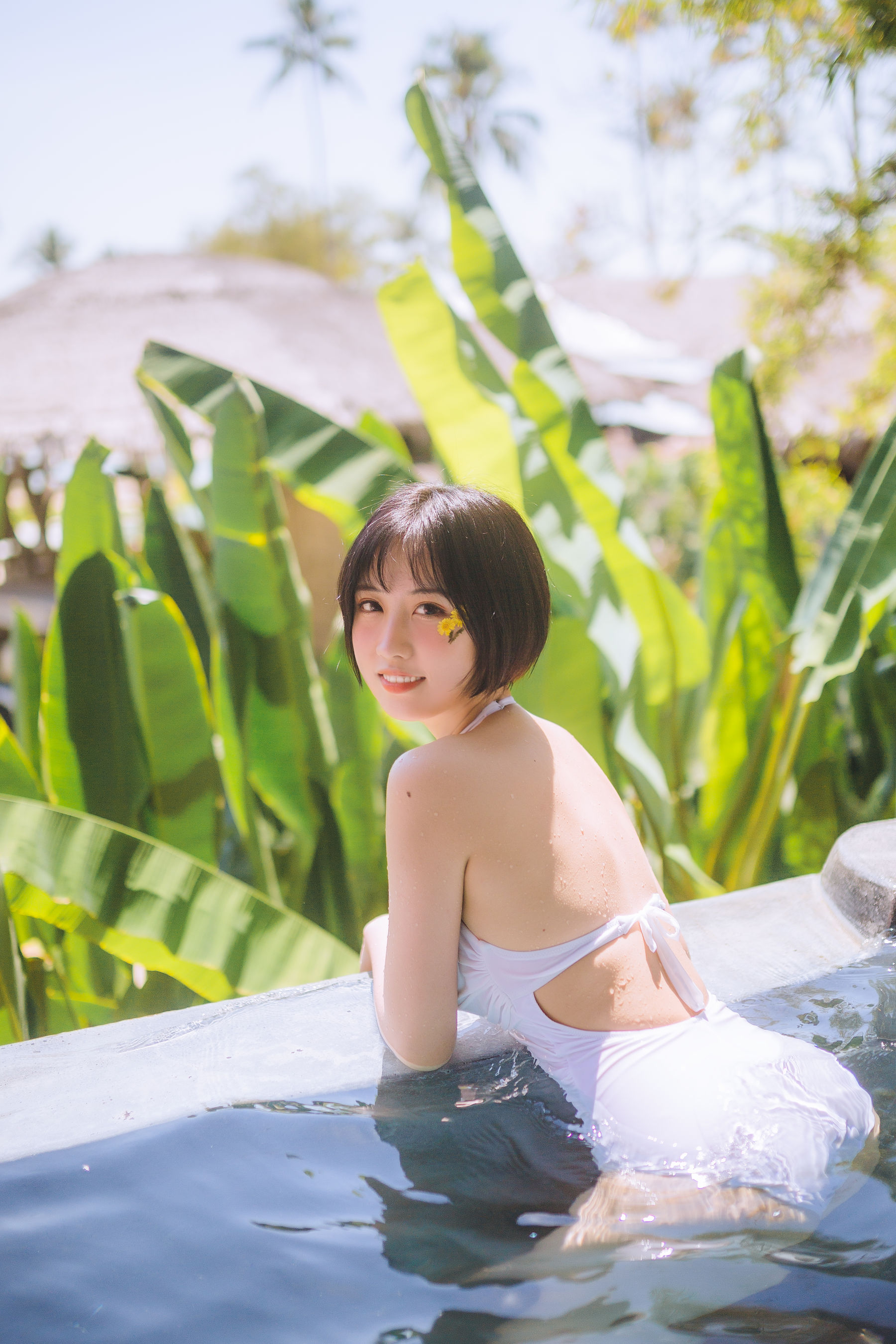 图片[9]-[福利COS] 次元少女念雪ww – 白色泳衣-秀臀网-高品质图集网