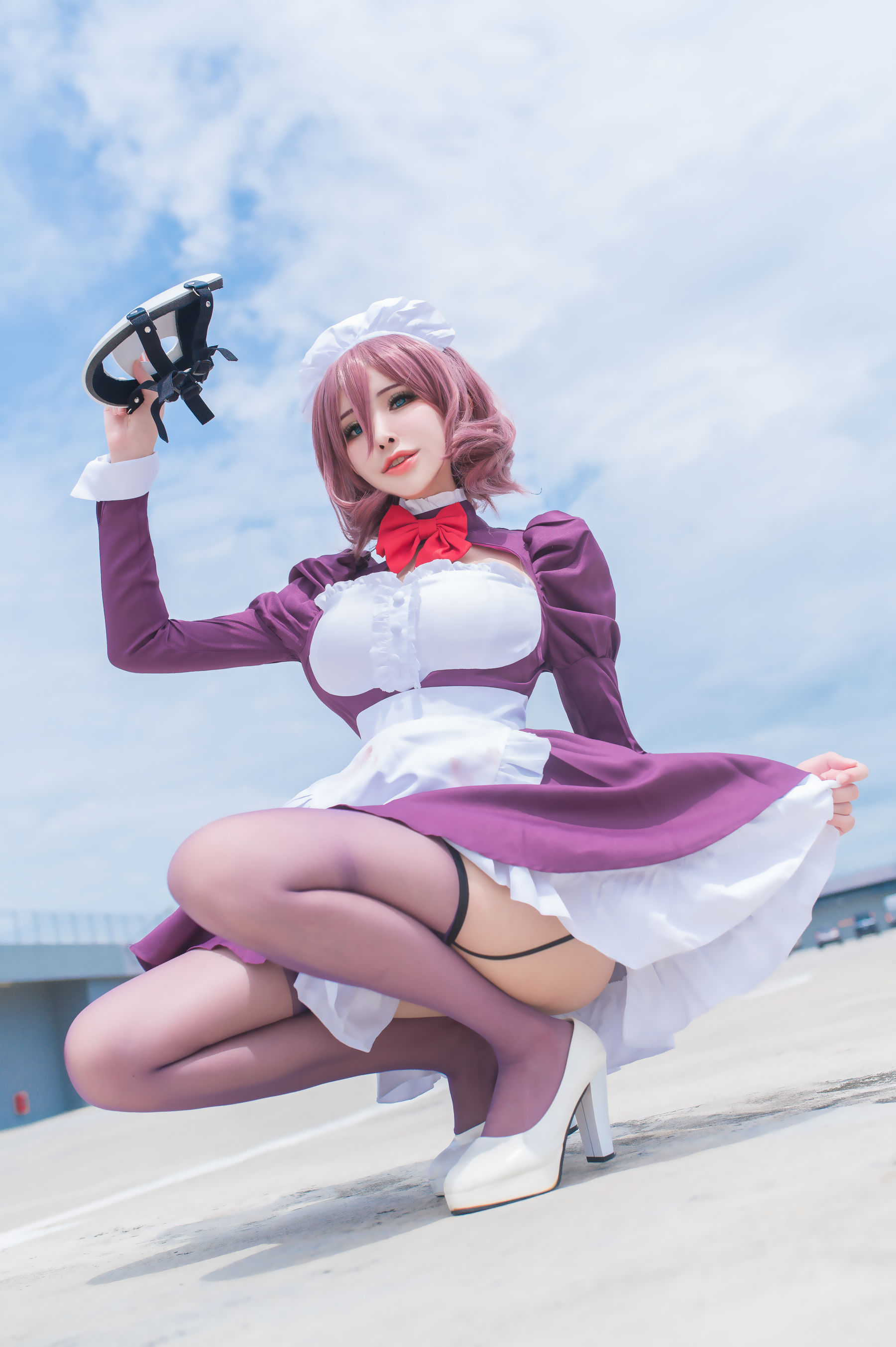 图片[8]-[网红COSER写真] 花リリ(Plant Lily) – Maid Mask-秀臀网-高品质图集网