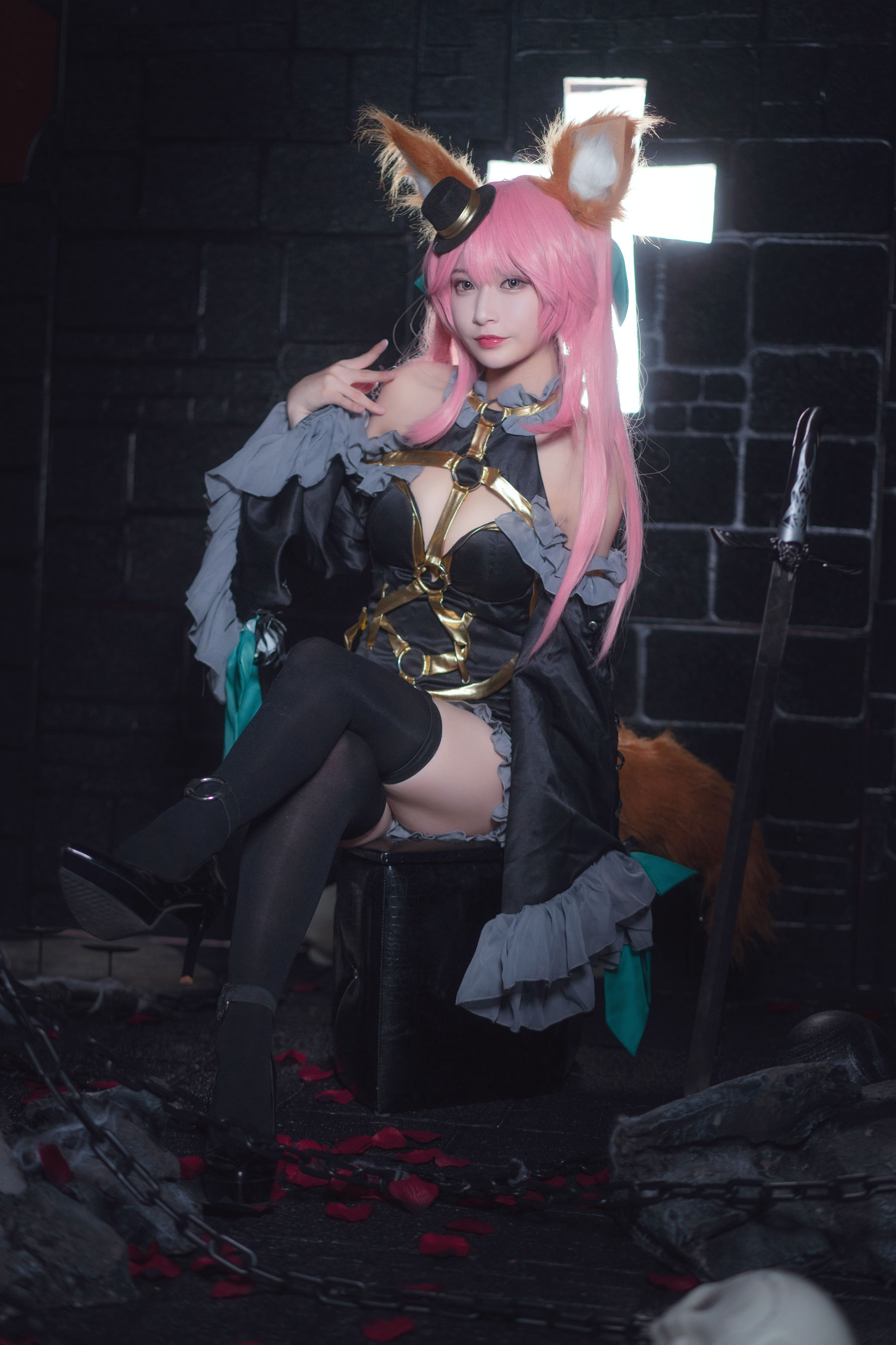 [Cosplay写真] 动漫博主铁板烧鬼舞w – 玉藻前 魔术-蕾丝百合网-美图分享,Cosplay美图,私房写真,套图下载