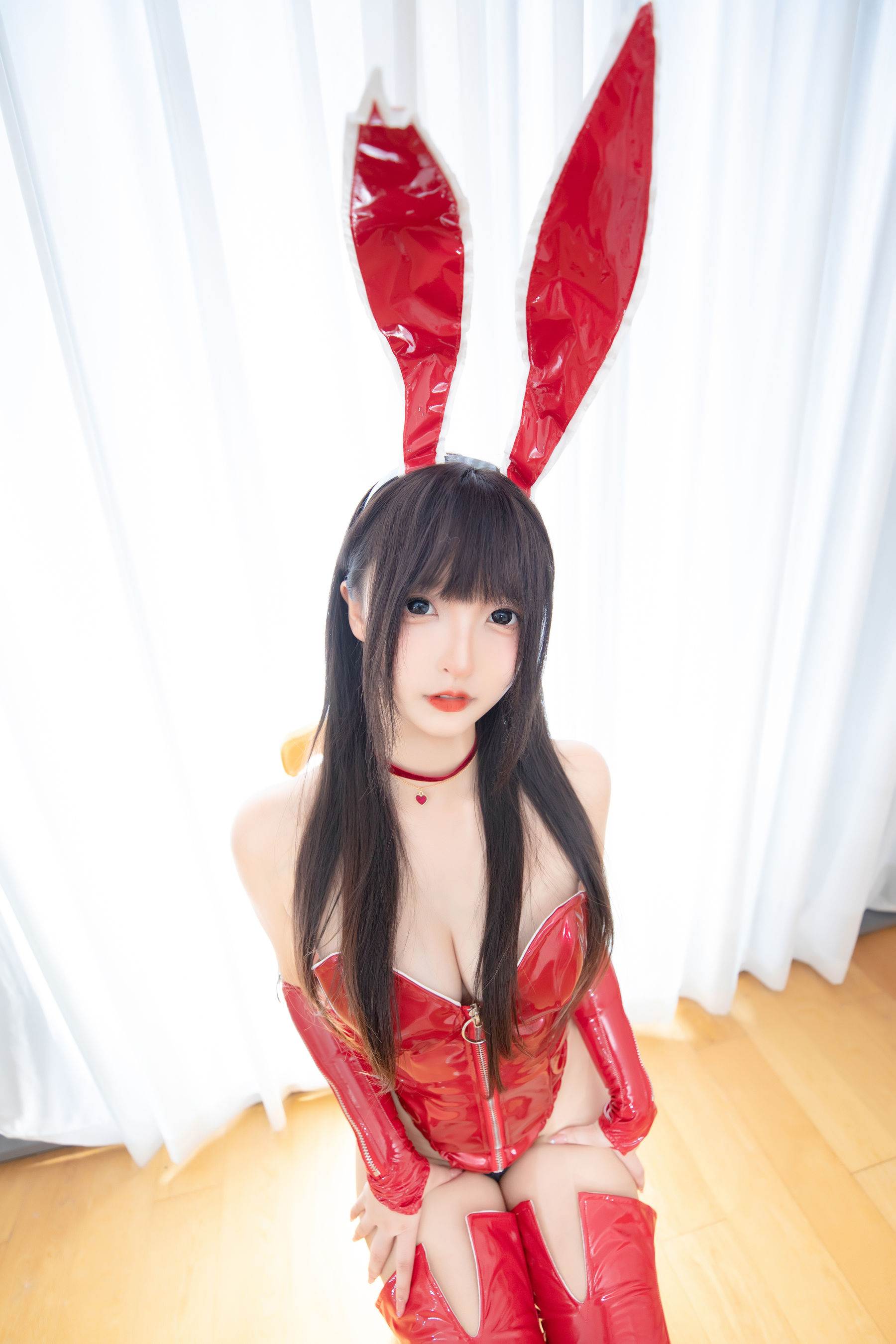 [福利COS] 萝莉神楽板真冬 之红兔迎春-蕾丝百合网-美图分享,Cosplay美图,私房写真,套图下载