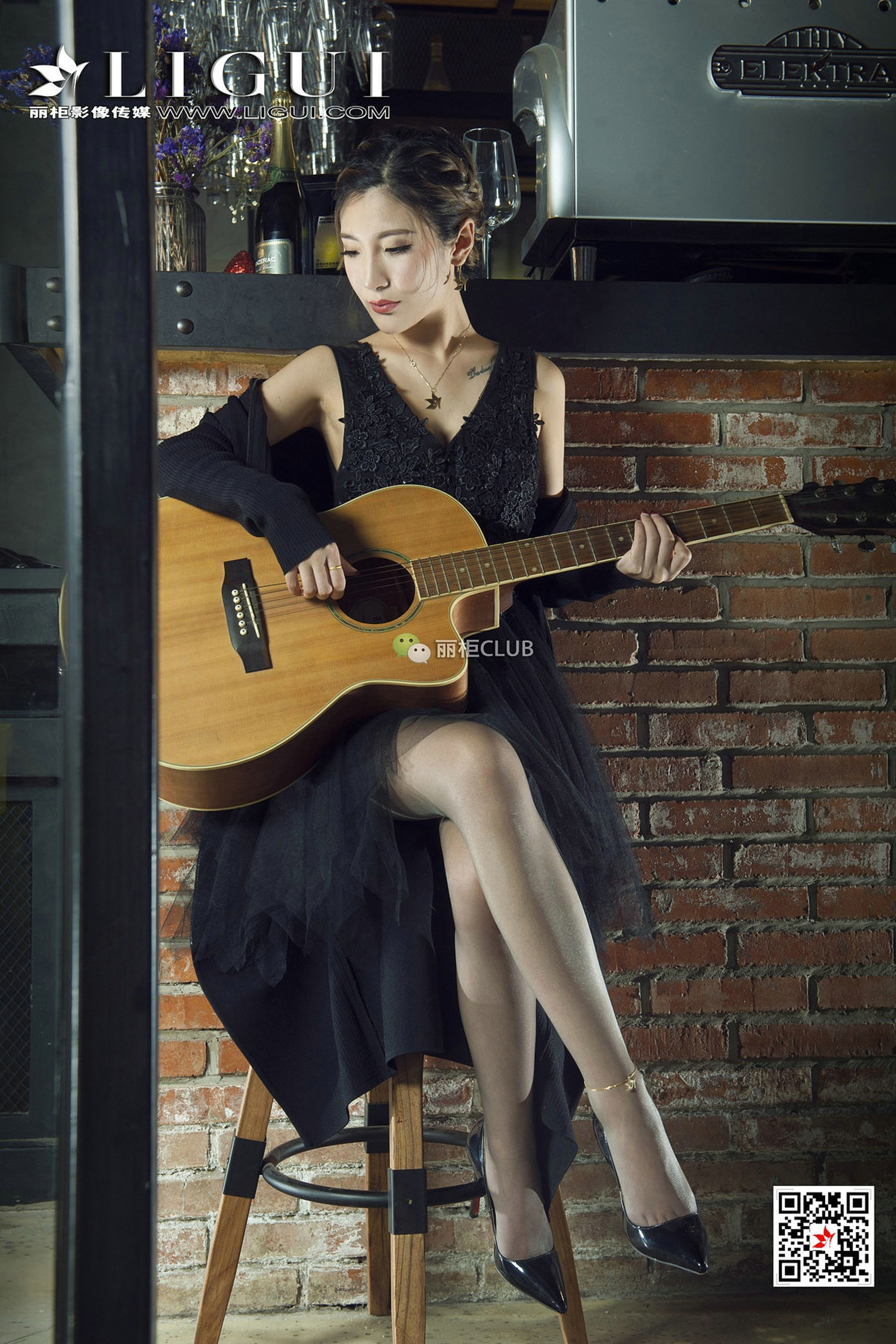 图片[9]-Model 悠悠《灰丝琵琶女神》 [丽柜Ligui]-秀臀网-高品质图集网