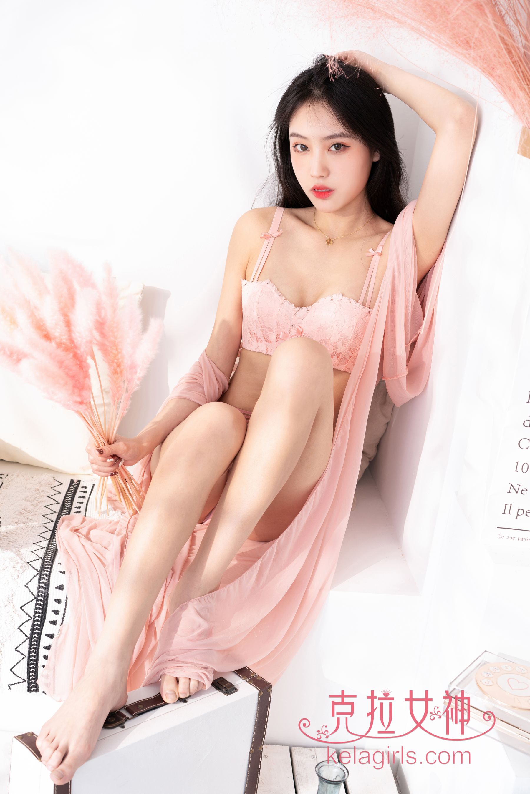 图片[8]-[克拉女神Kelagirls] 沫夕 一袭粉纱-秀臀网-高品质图集网