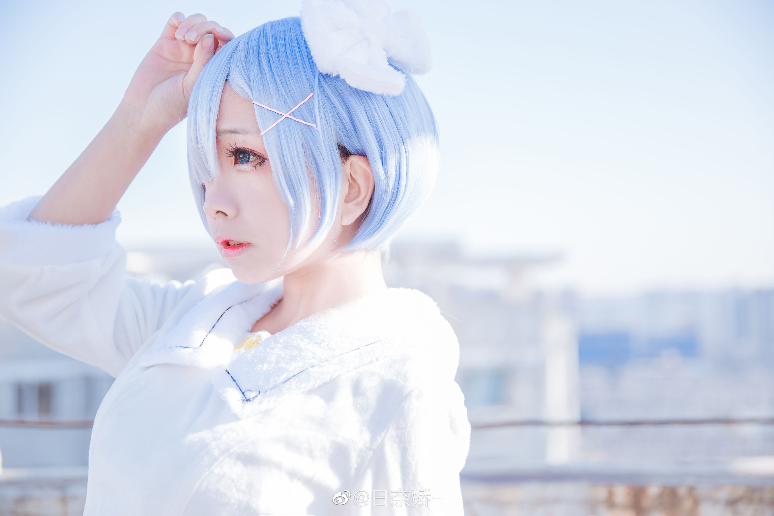 图片[4]-[COS福利] 日奈娇 – 蕾姆 白裙-蕾丝百合网-美图分享,Cosplay美图,私房写真,套图下载