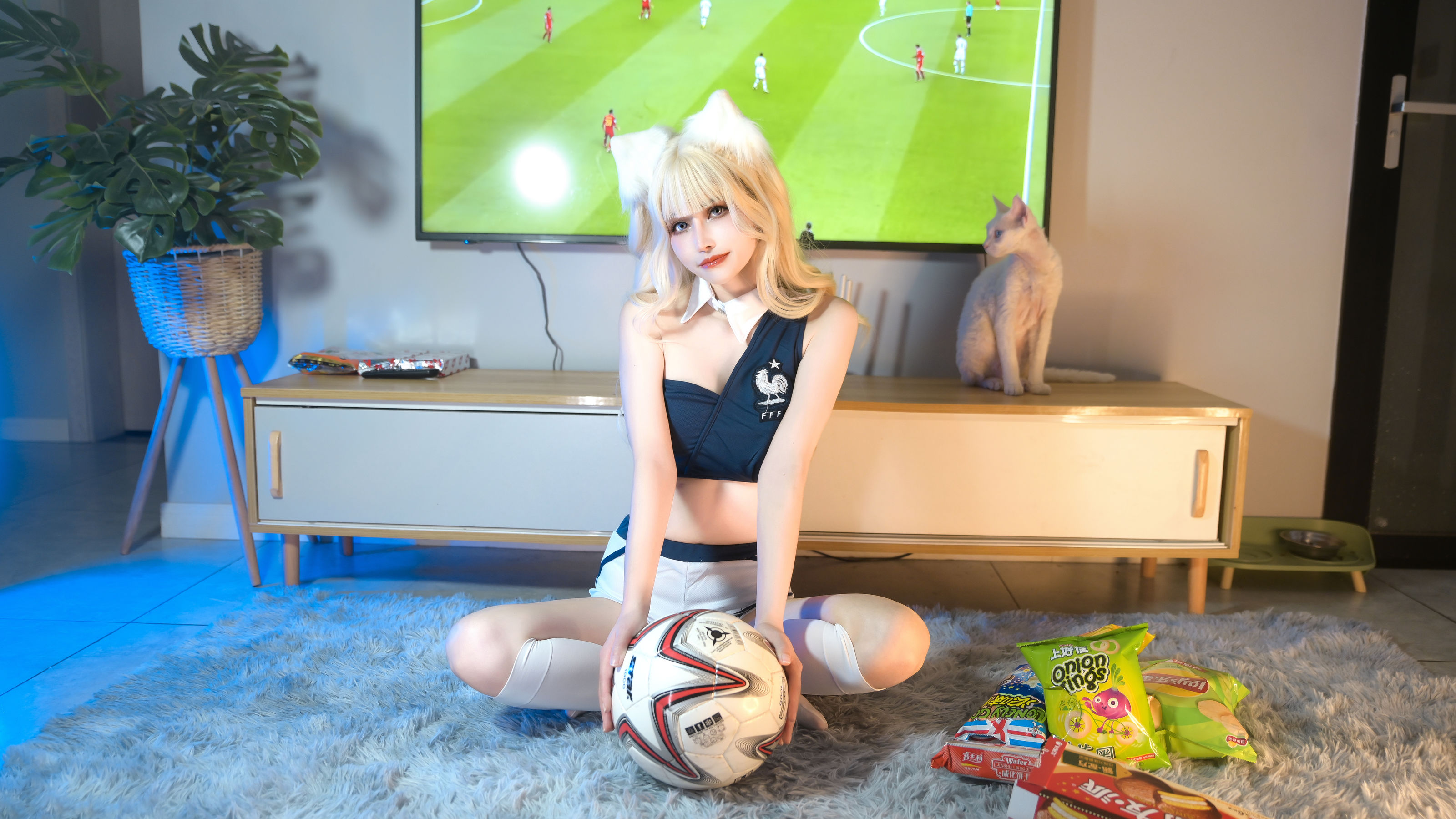 图片[3]-[福利COS] 鹿八岁 – 足球少女-蕾丝百合网-美图分享,Cosplay美图,私房写真,套图下载