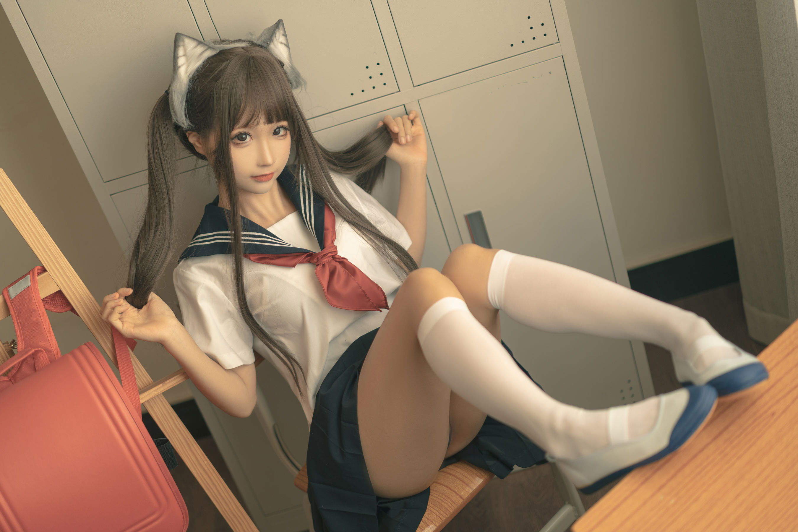 图片[4]-[福利COS] 动漫博主蠢沫沫 – 放学后-蕾丝百合网-美图分享,Cosplay美图,私房写真,套图下载