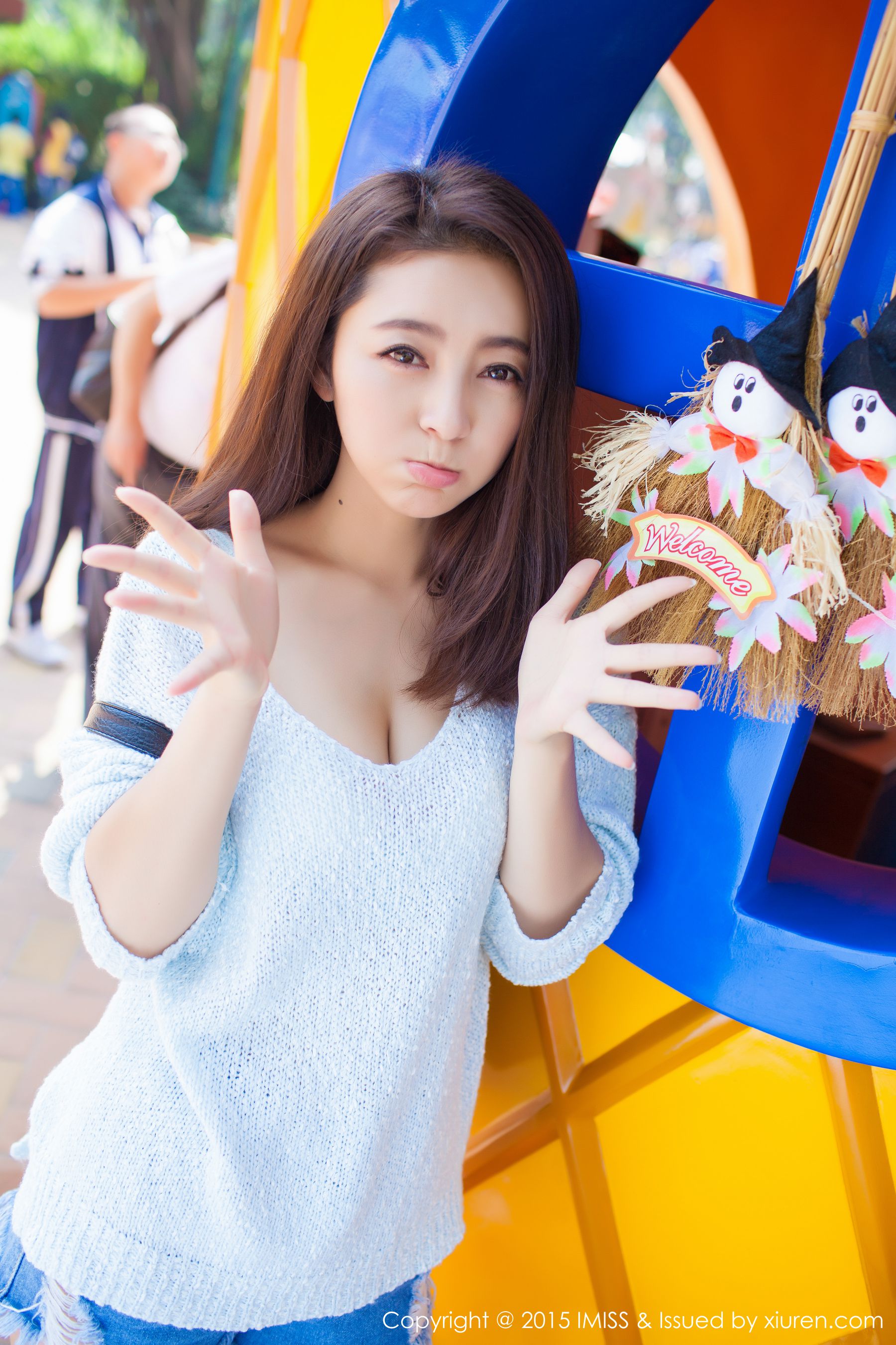 图片[7]-夏茉GIGI《牛仔热裤街拍》 [爱蜜社IMiss] Vol.049-ACG-二次元游戏动漫视频分享平台