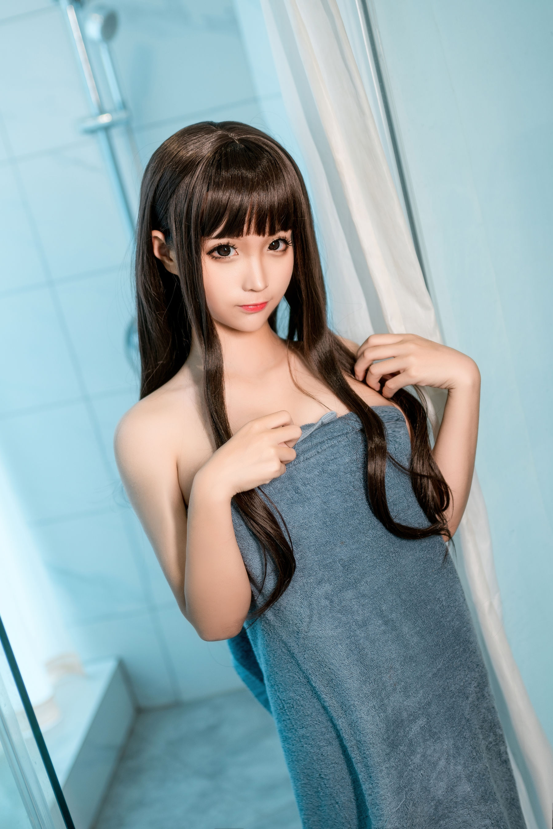 图片[4]-[福利COS] 动漫博主蠢沫沫 – 灰浴巾-蕾丝百合网-美图分享,Cosplay美图,私房写真,套图下载
