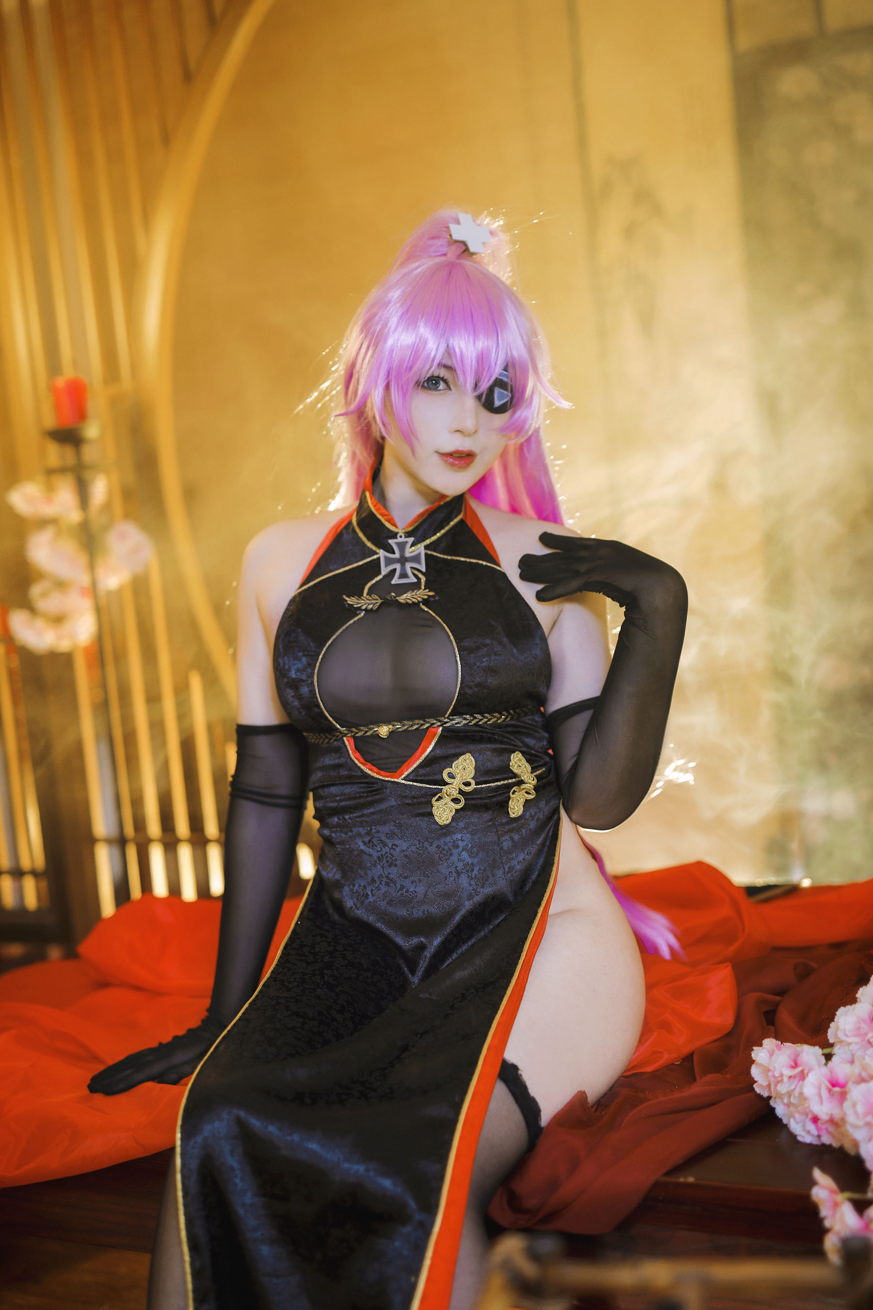 图片[9]-[网红COSER写真] 小容仔咕咕咕 – 沙恩霍斯特旗袍-秀臀网-高品质图集网