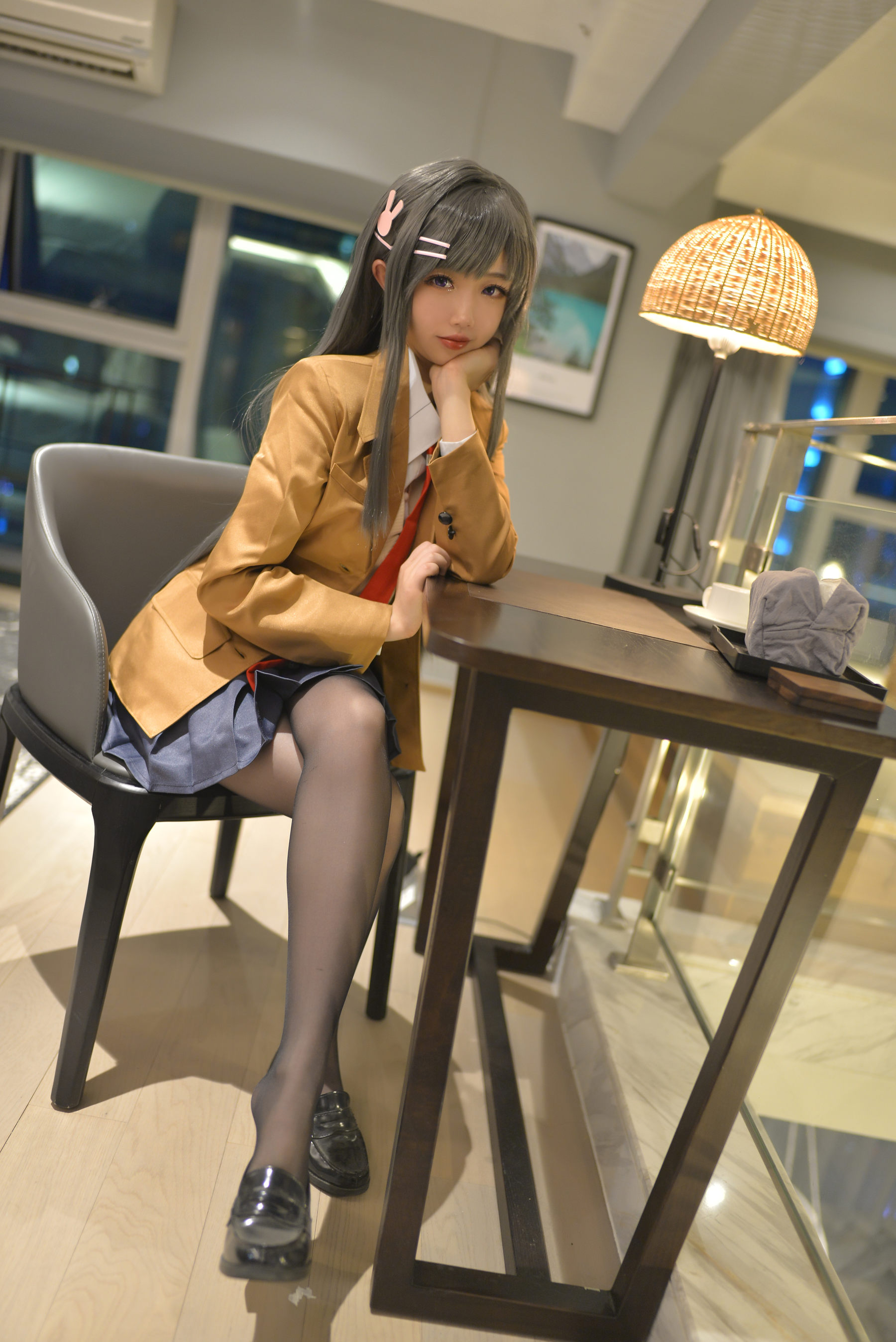 图片[2]-Cos小姐姐雪琪 – 麻衣制服兔女郎-蕾丝百合网-美图分享,Cosplay美图,私房写真,套图下载