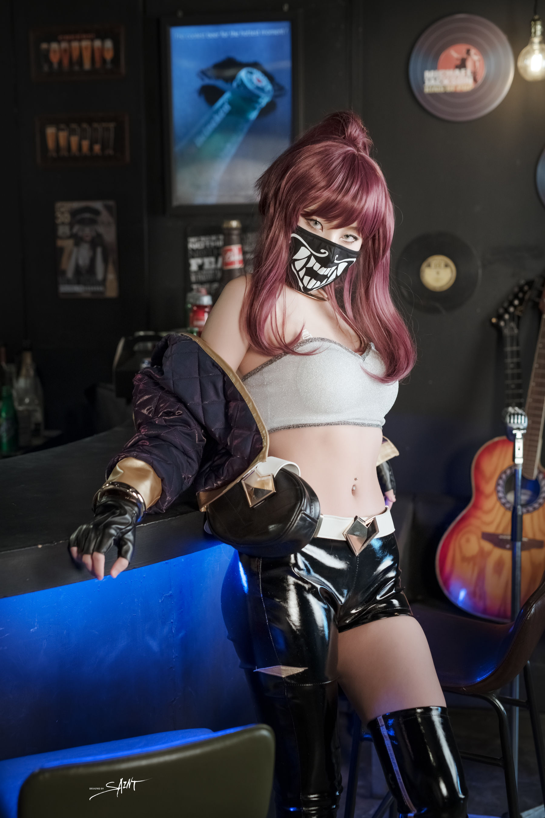 图片[4]-[saintphotolife] Yuna – Yuna’s Cos Vol.04 KDA Akali-蕾丝百合网-美图分享,Cosplay美图,私房写真,套图下载