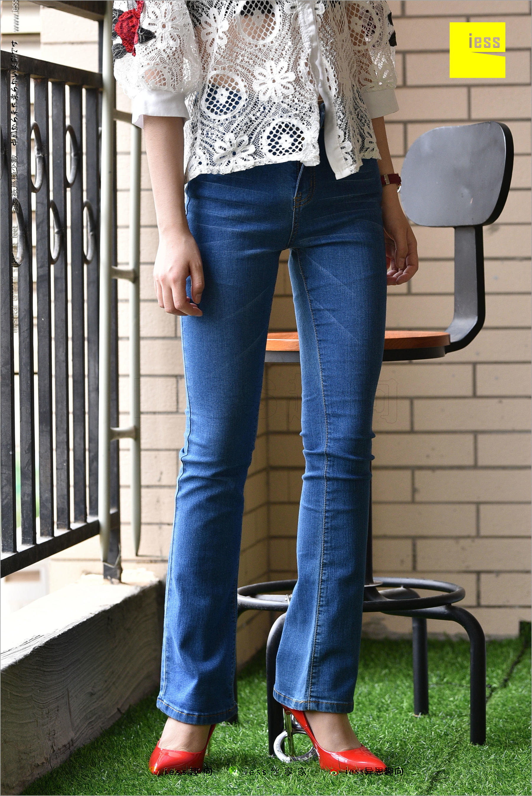 图片[8]-广炎《牛仔裤、新模特和红色高跟鞋》 [异思趣向IESS] 丝足便当224-秀臀网-高品质图集网